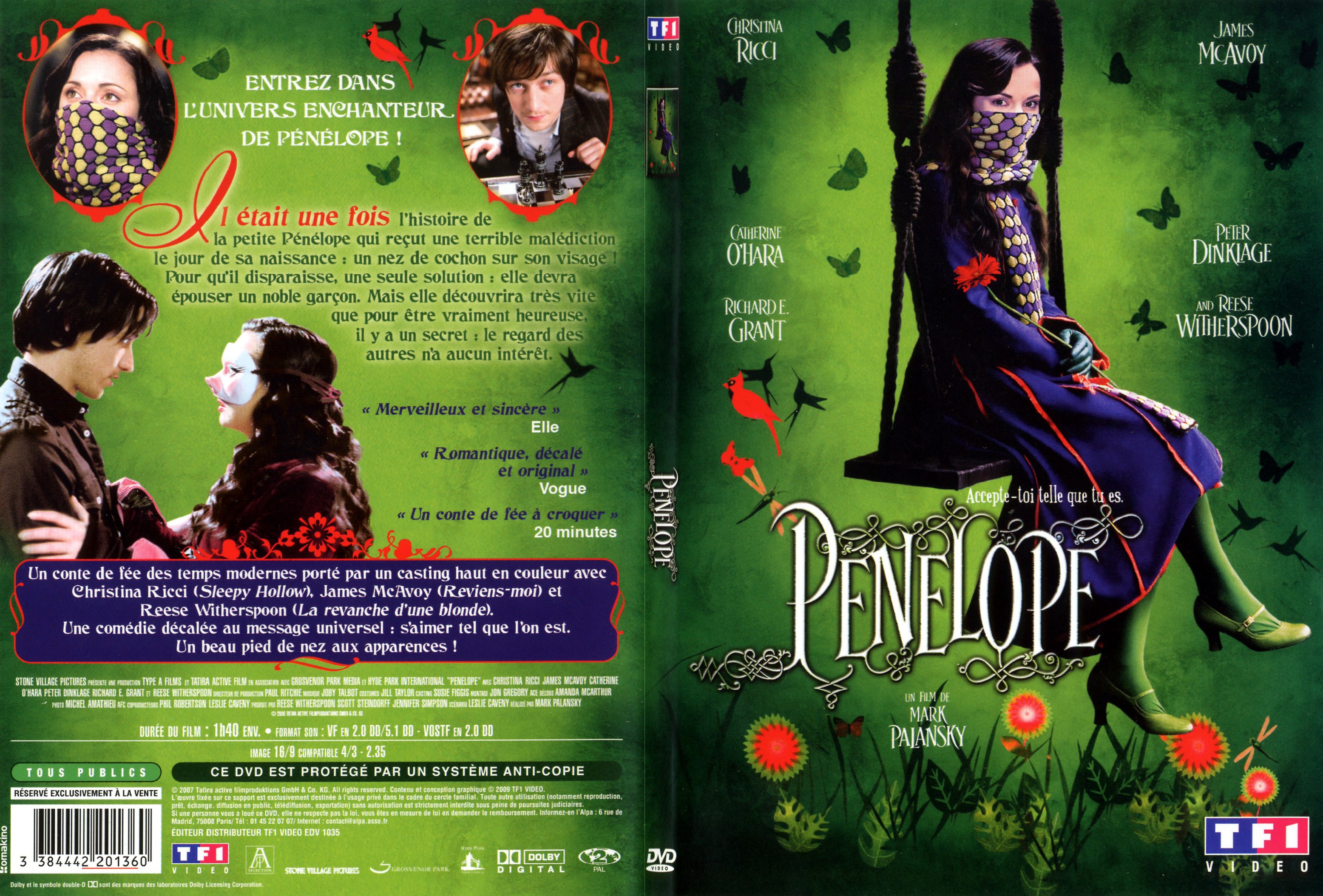 Jaquette DVD Penelope - SLIM