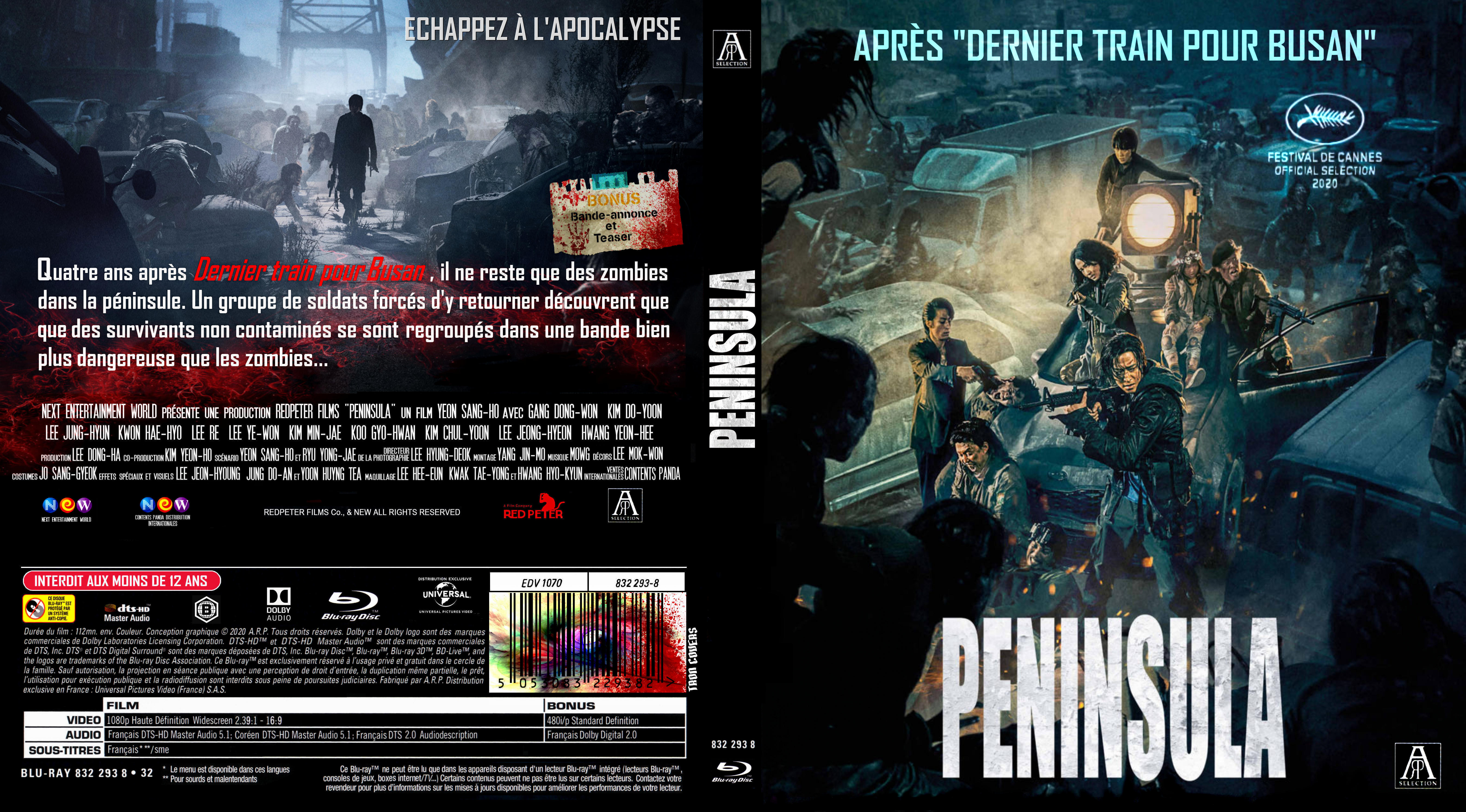 Jaquette DVD Peninsula custom (BLU-RAY) 