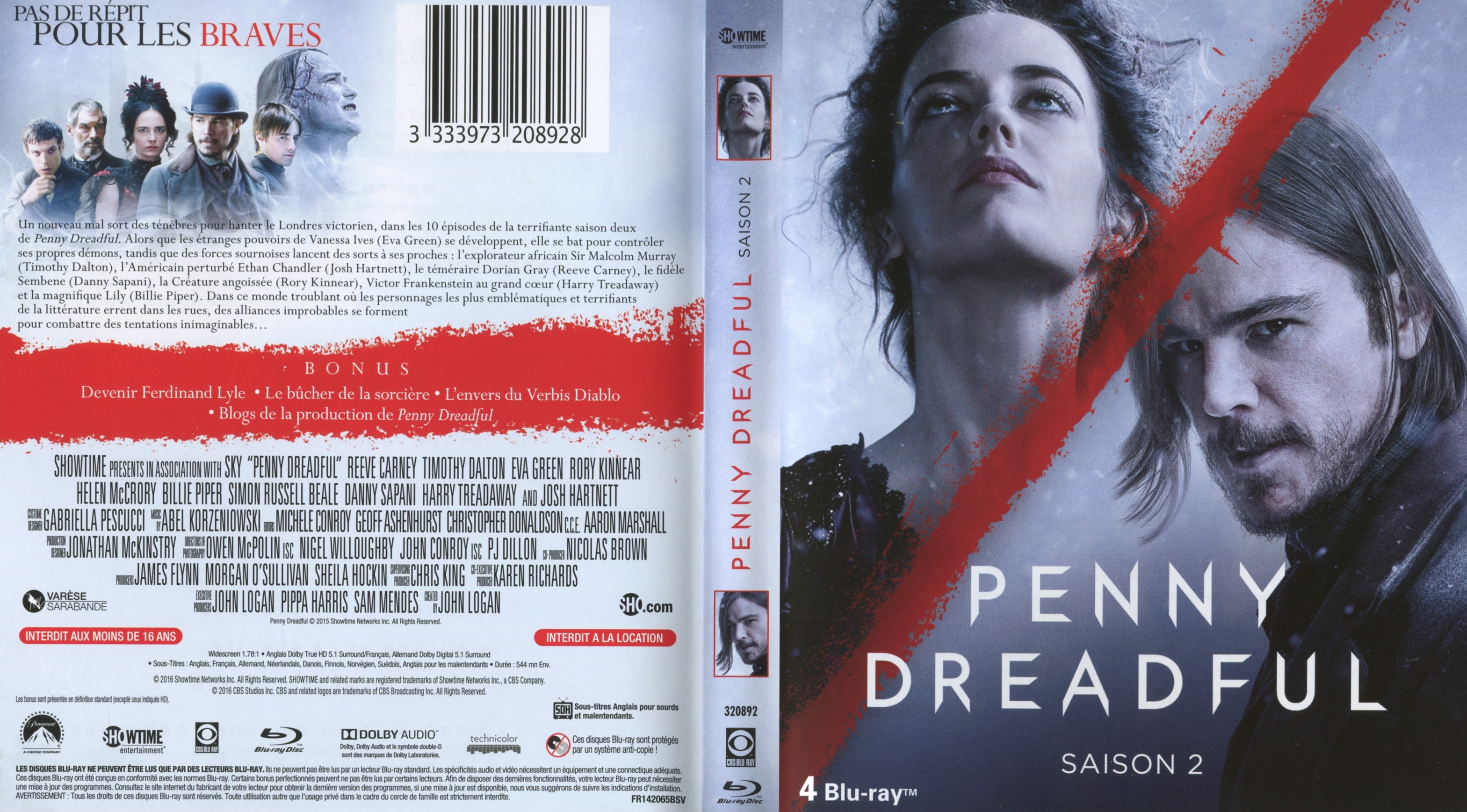 Jaquette DVD Penny Dreadful Saison 2 (BLU-RAY)
