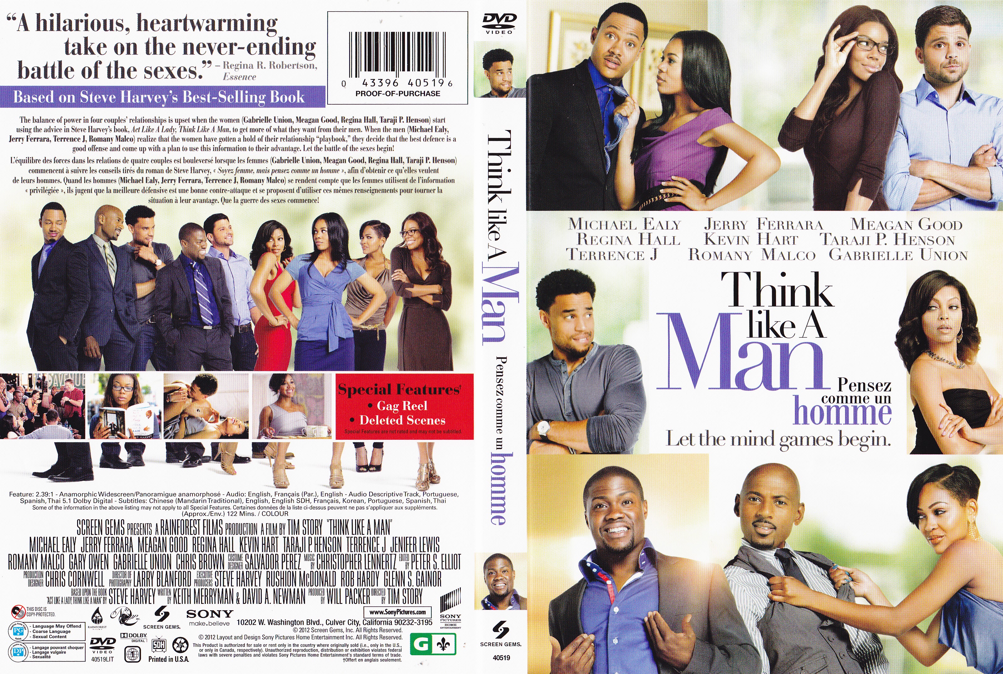 Jaquette DVD Pensez comme un homme - Think like a man (Canadienne)