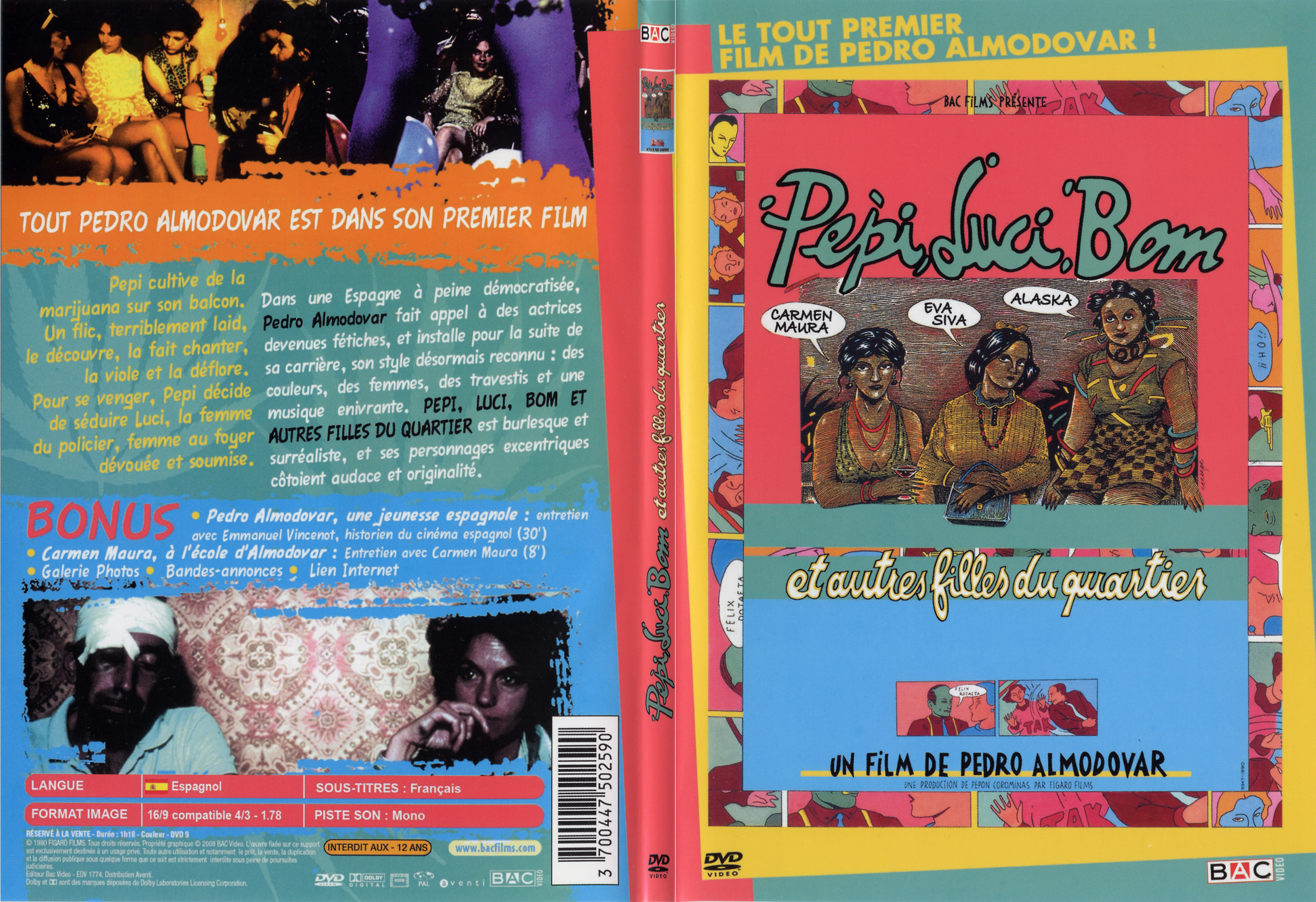 Jaquette DVD Pepi Luci Bom et les autres filles du quartier - SLIM