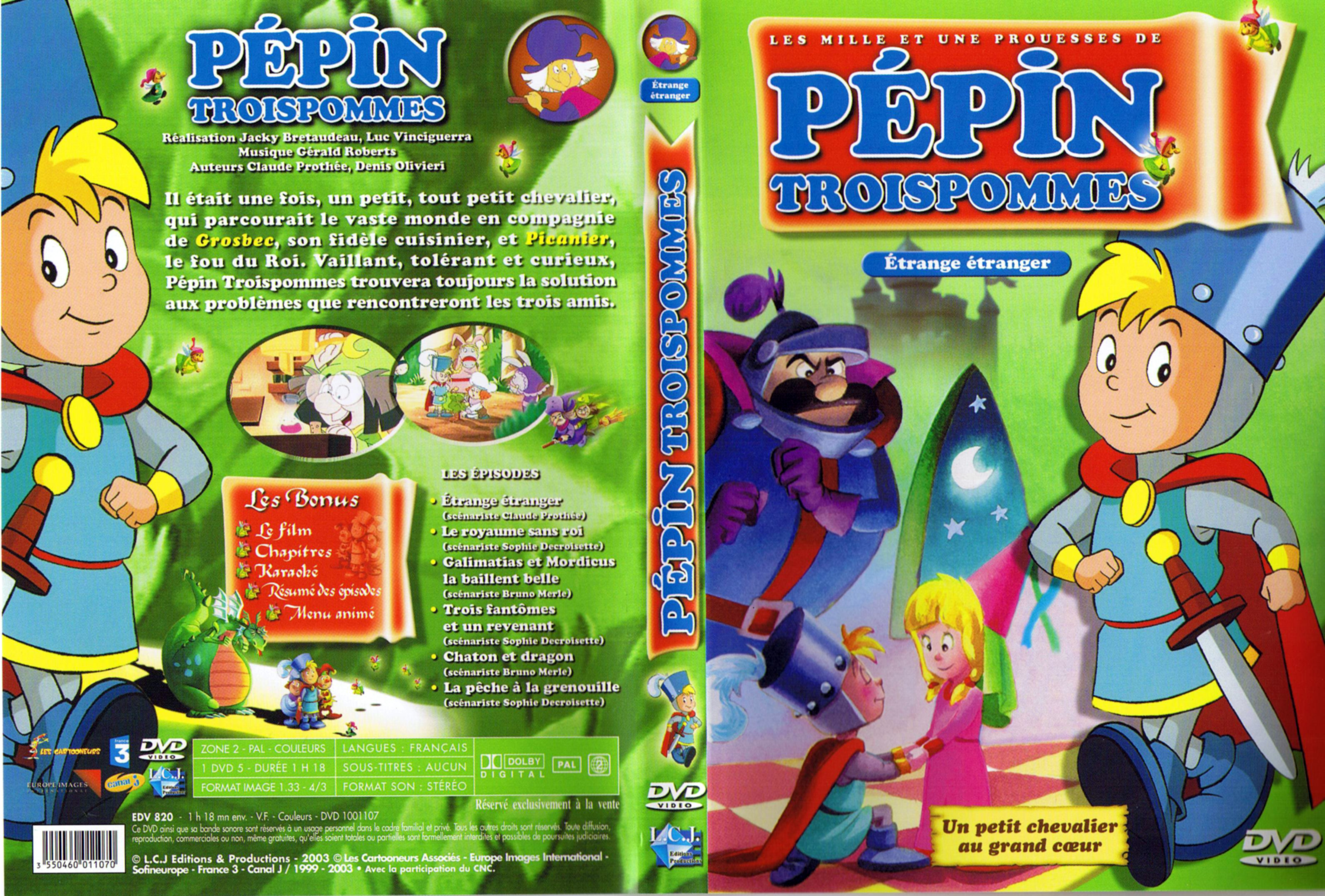Jaquette DVD Pepin Troispommes - Etrange tranger