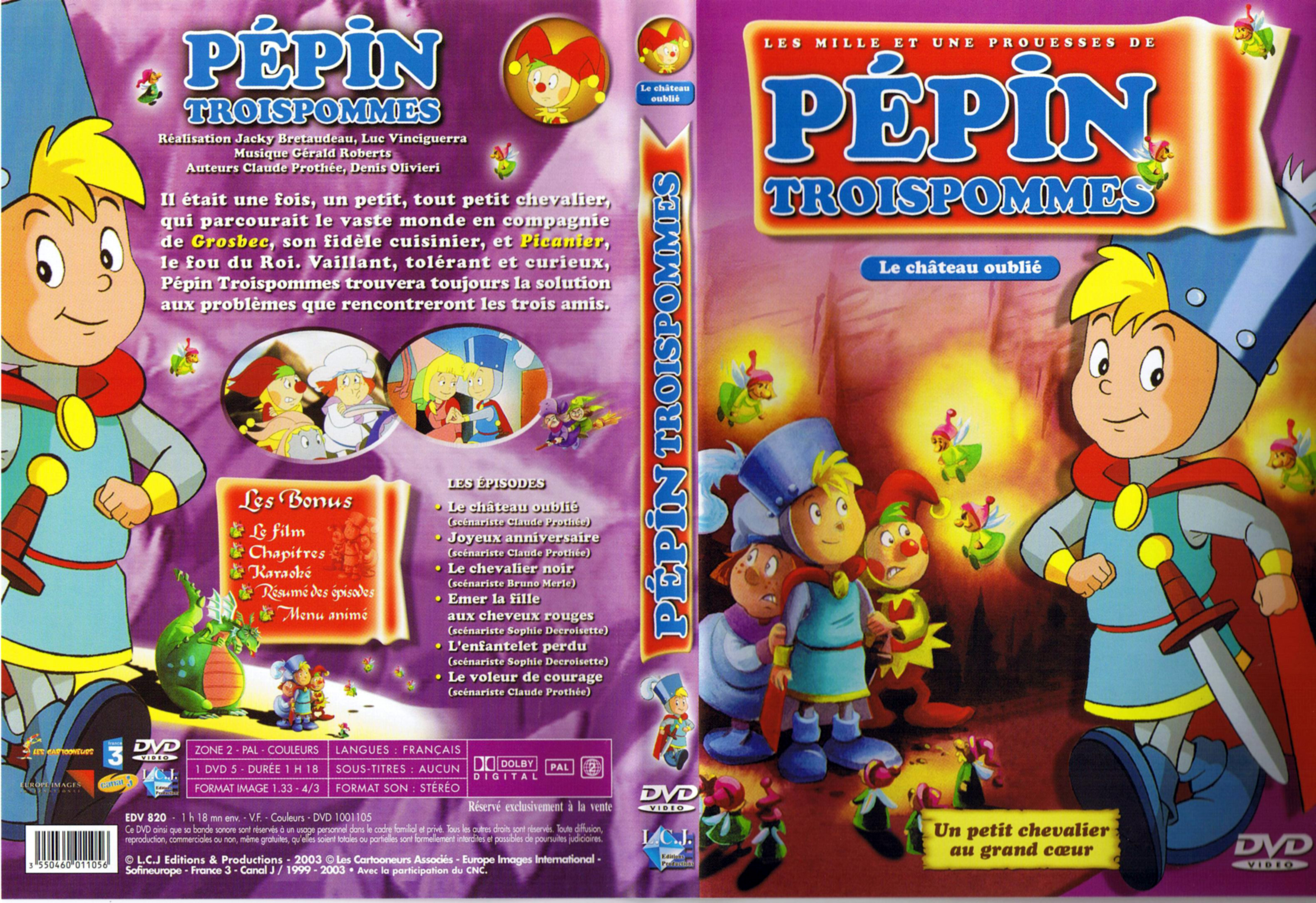 Jaquette DVD Pepin Troispommes - Le chateau oubli