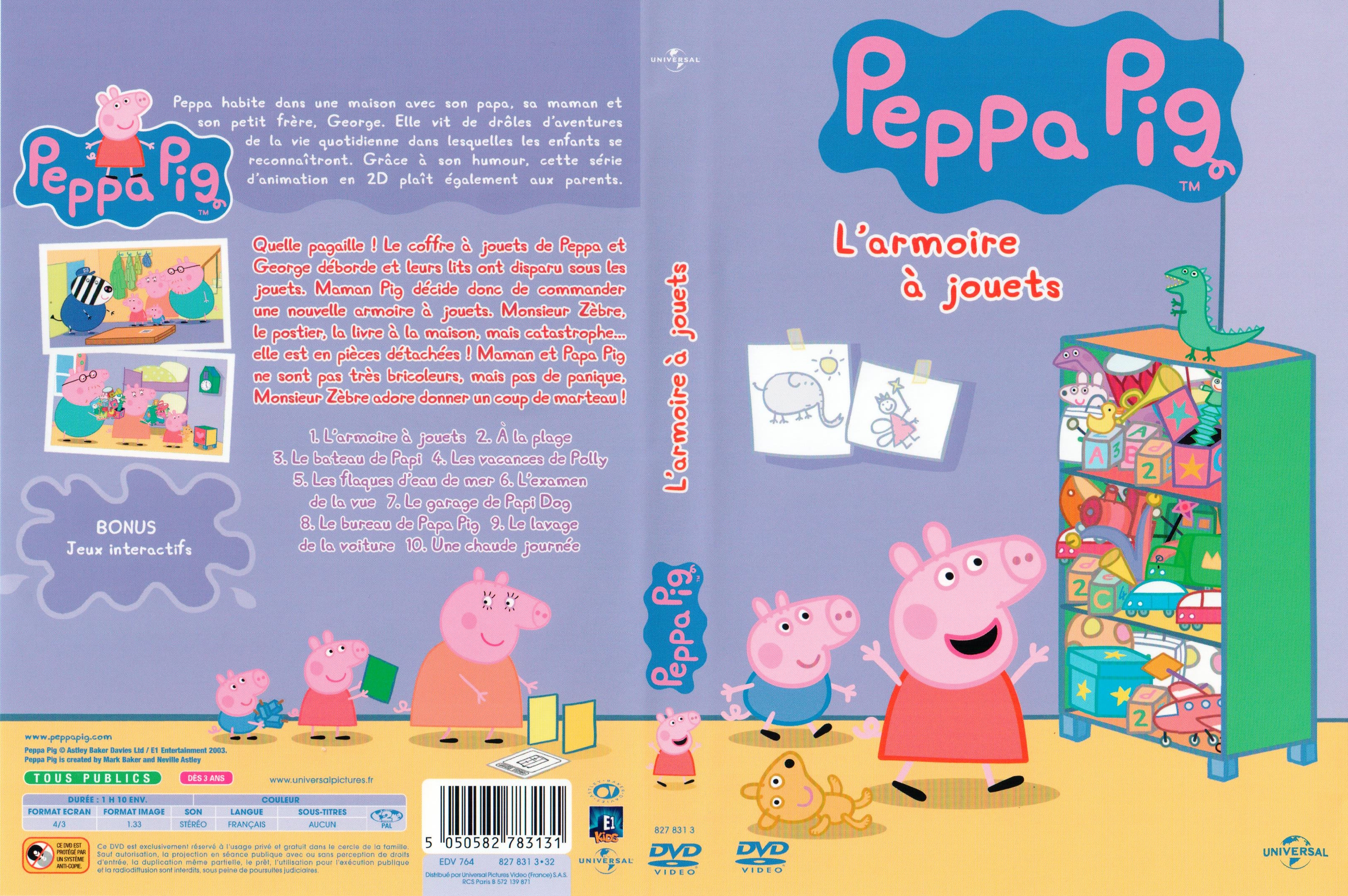 Jaquette DVD Peppa Pig - Armoire a jouets