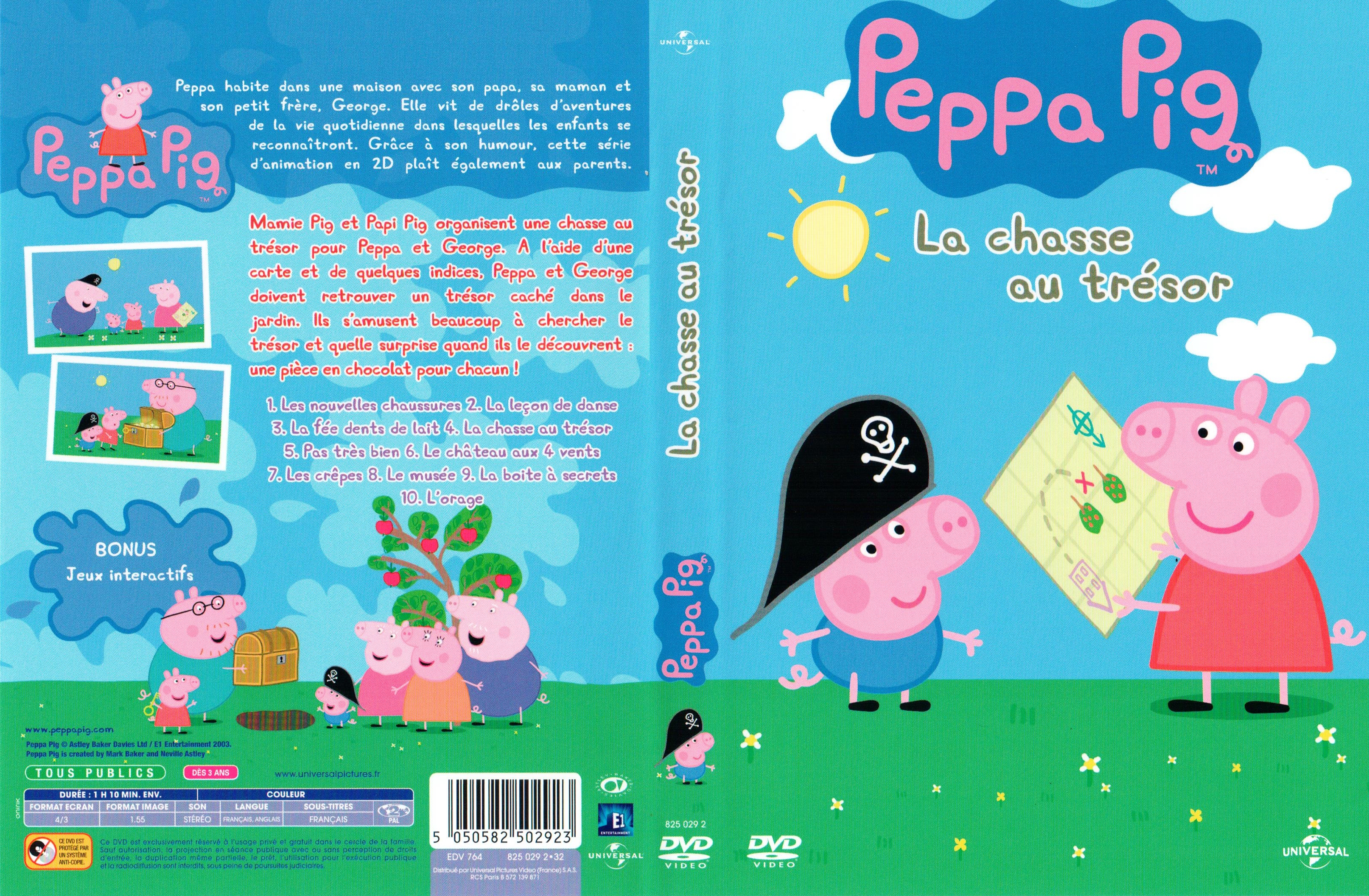 Jaquette DVD Peppa Pig - Chasse au tresor