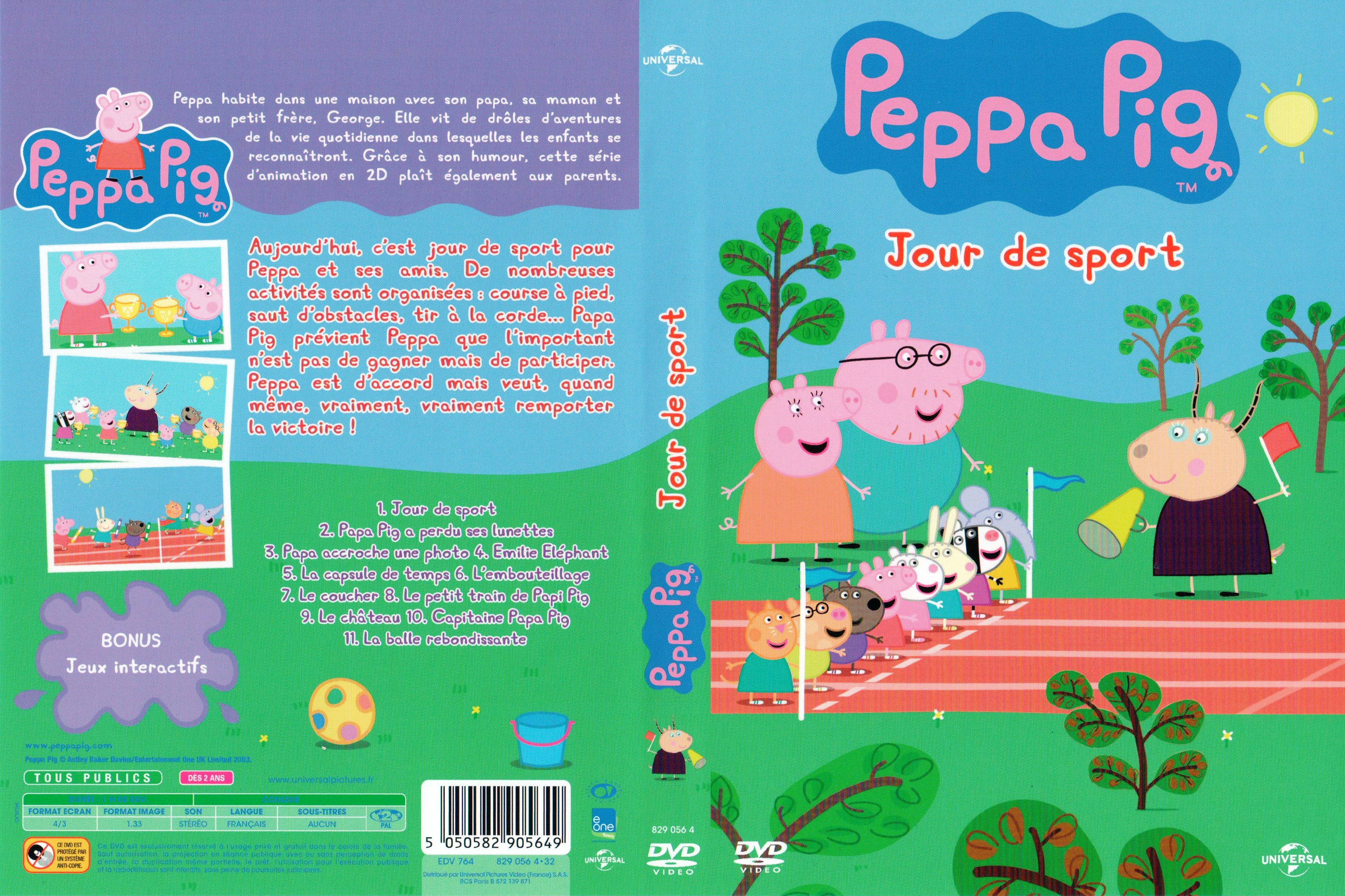 Jaquette DVD Peppa Pig - Jour de sport