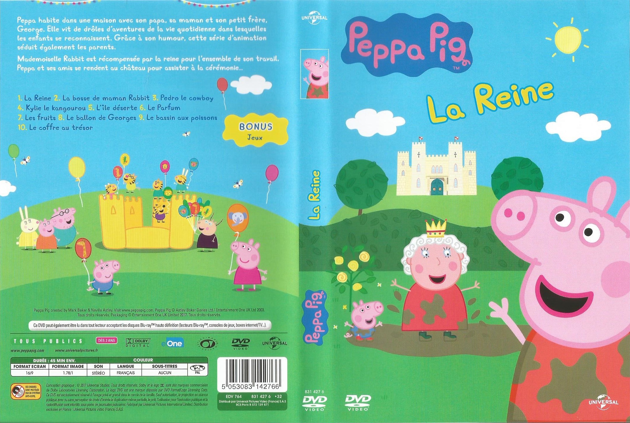 Jaquette DVD Peppa Pig - La reine