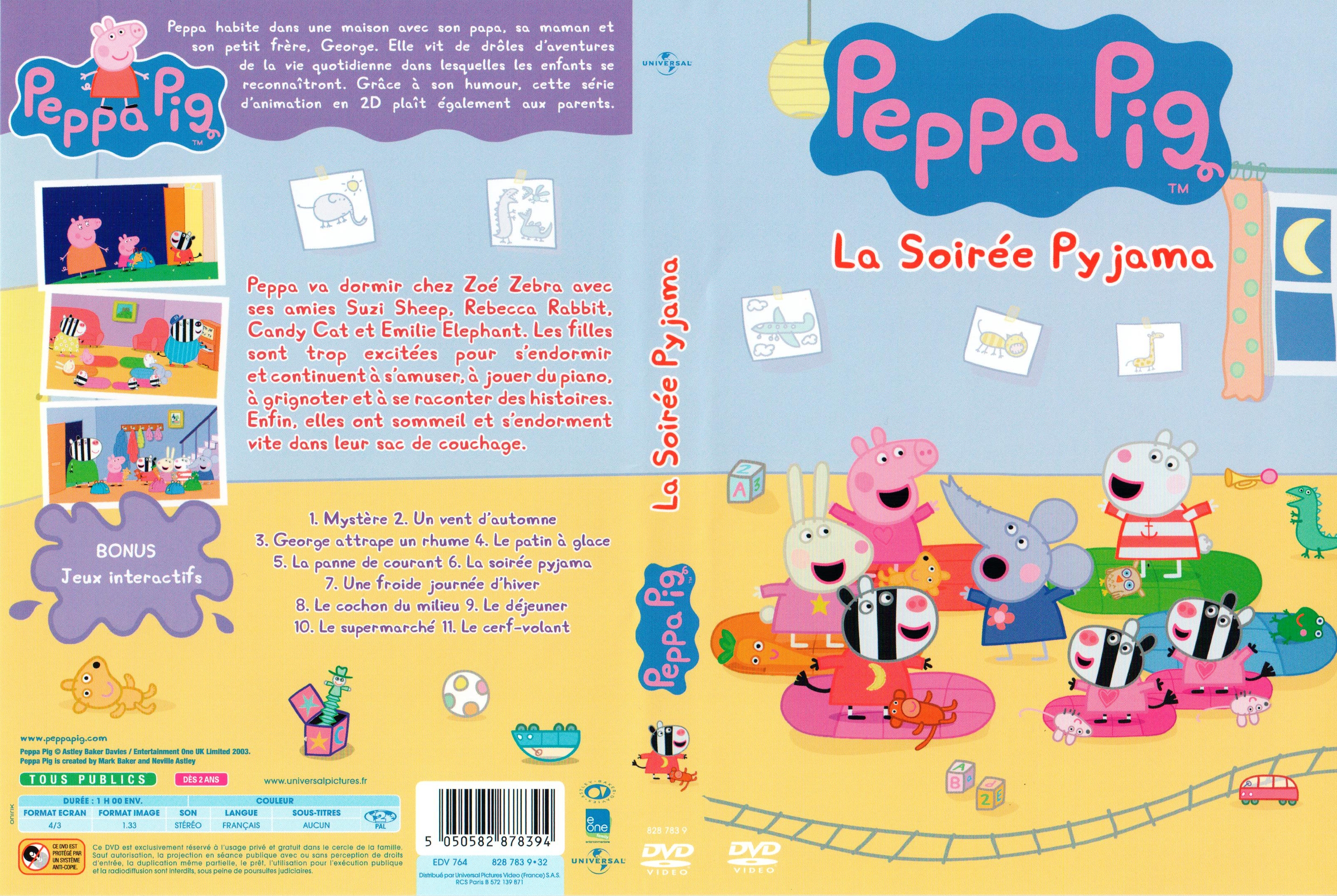 Jaquette DVD Peppa Pig - Soire Pyjama