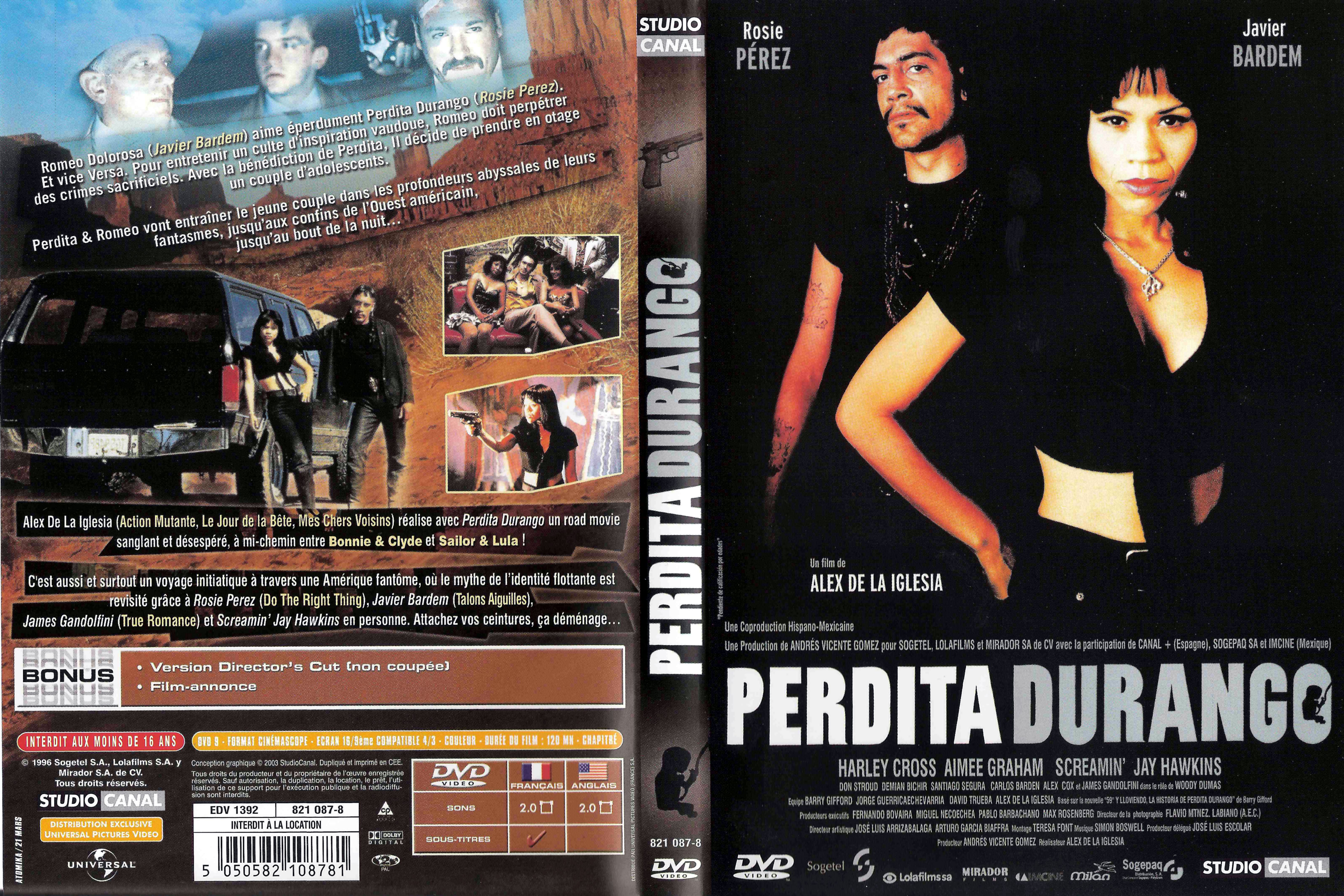 Jaquette DVD Perdita Durango