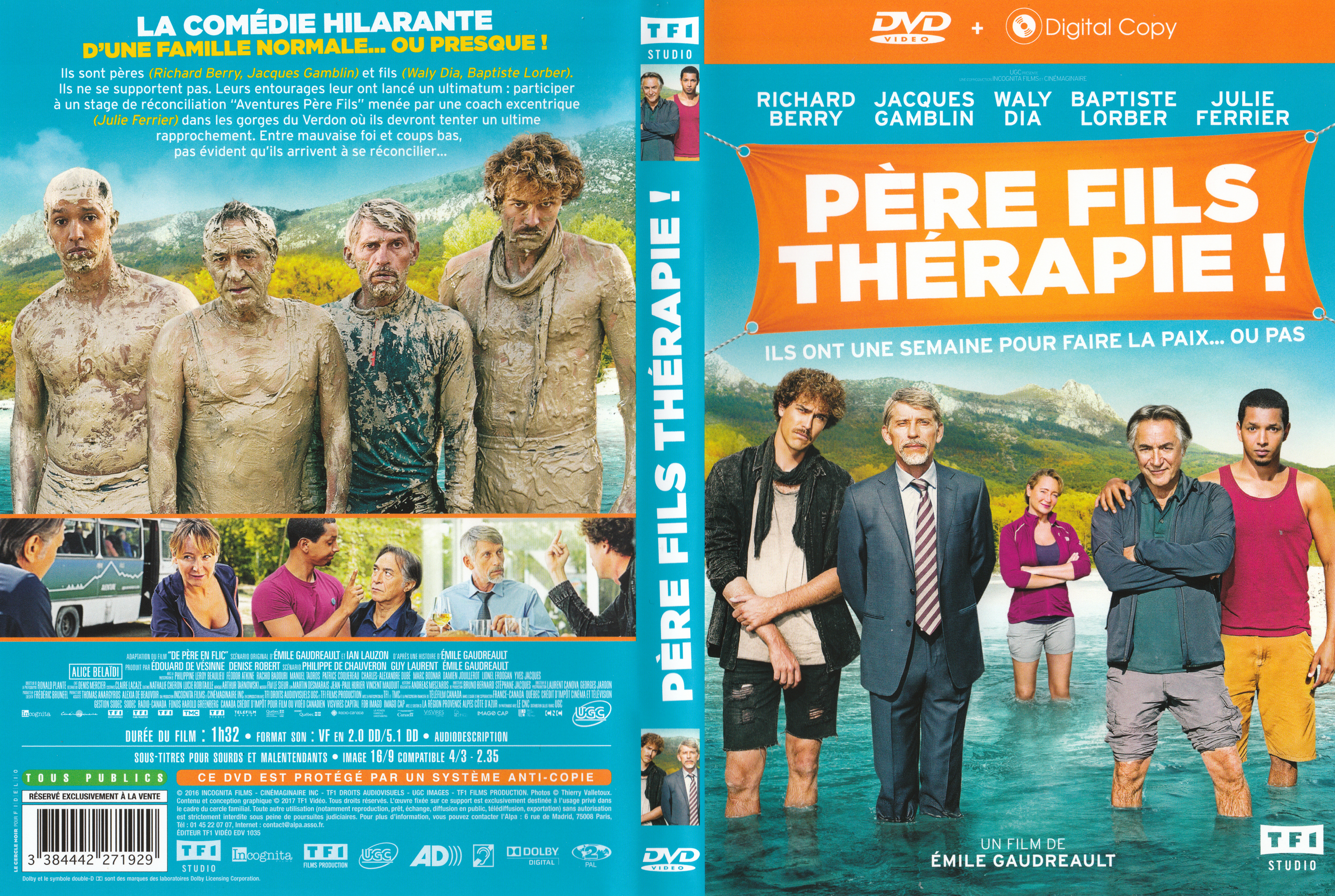 Jaquette DVD Pere fils therapie !