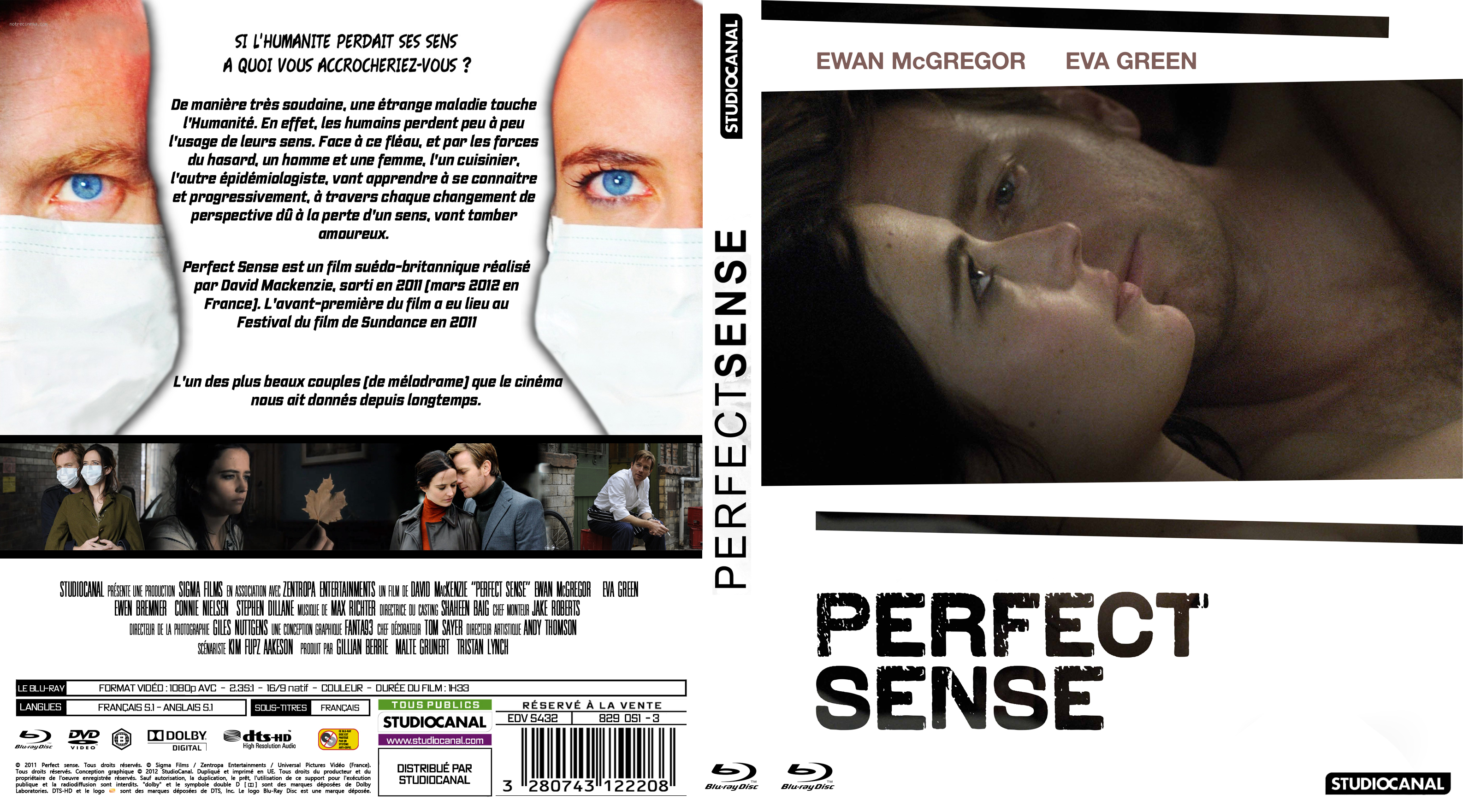 Jaquette DVD Perfect sense custom (BLU-RAY)