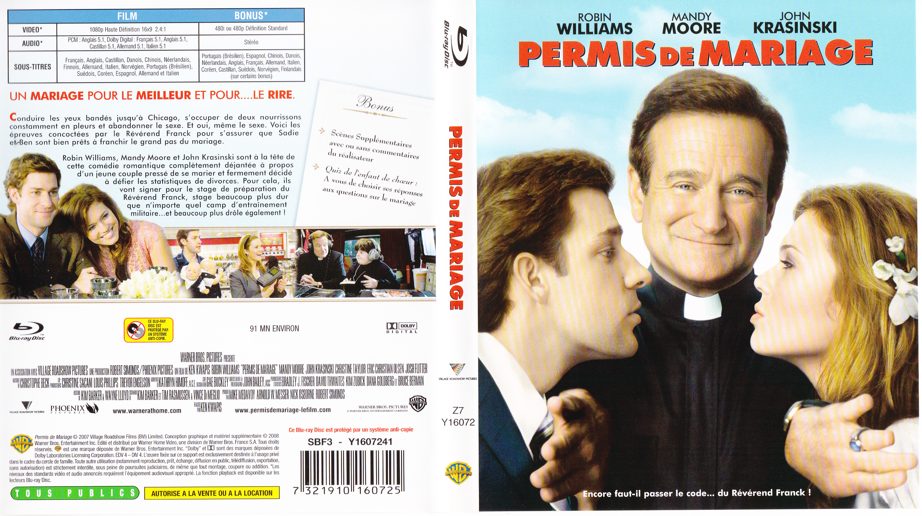 Jaquette DVD Permis de mariage (BLU-RAY)