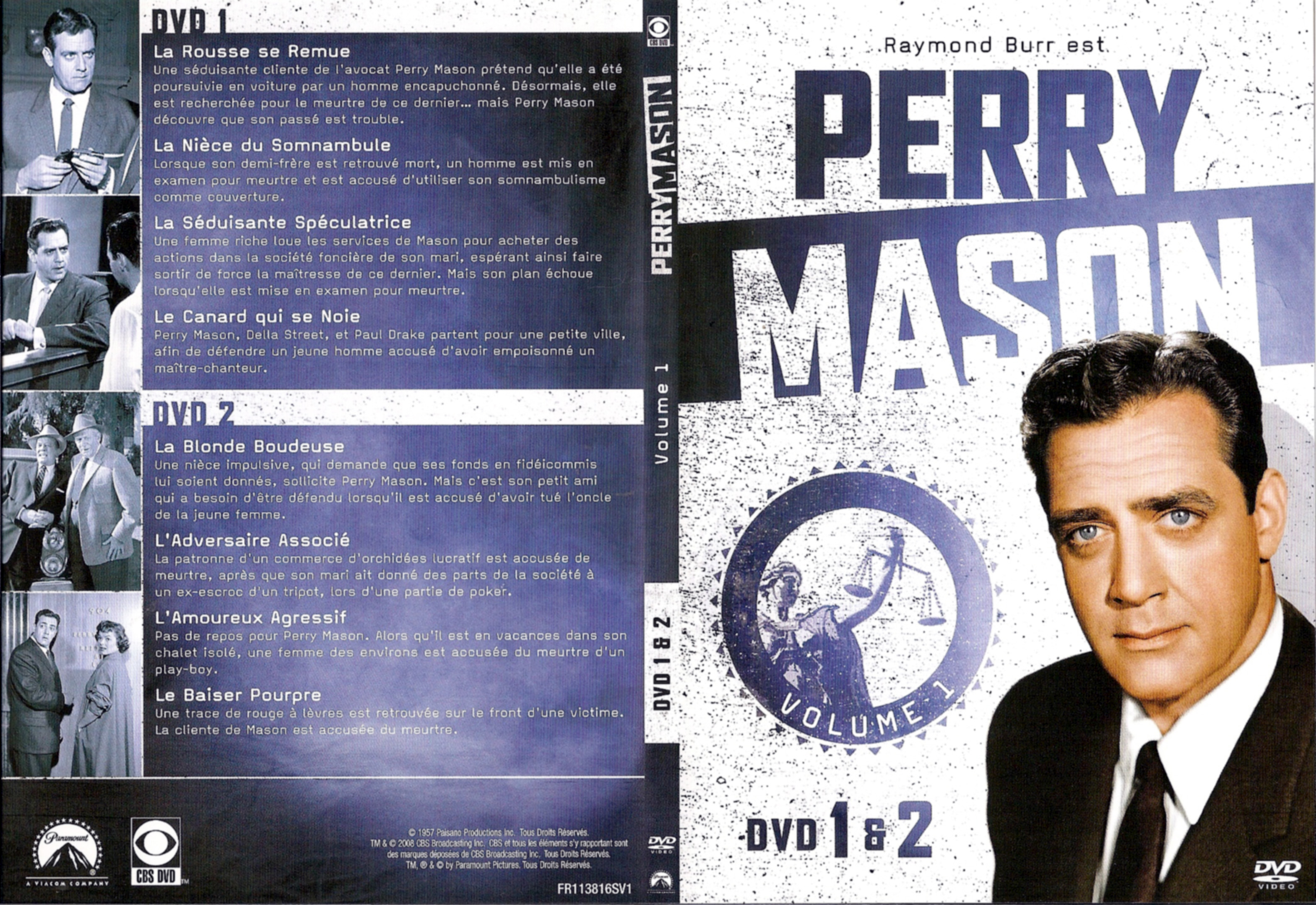 Jaquette DVD Perry Mason Saison 1 DVD 1
