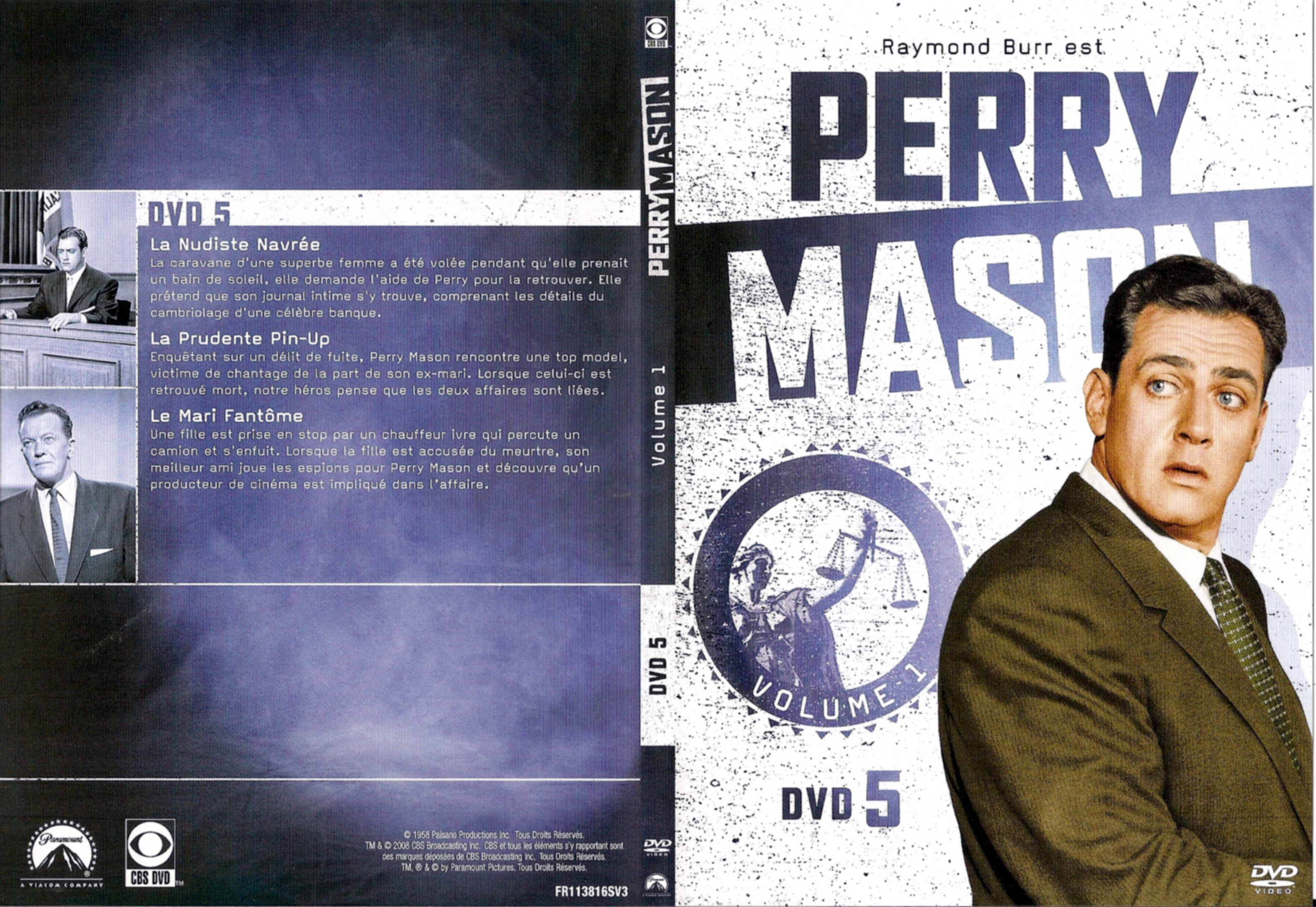 Jaquette DVD Perry Mason Saison 1 DVD 3