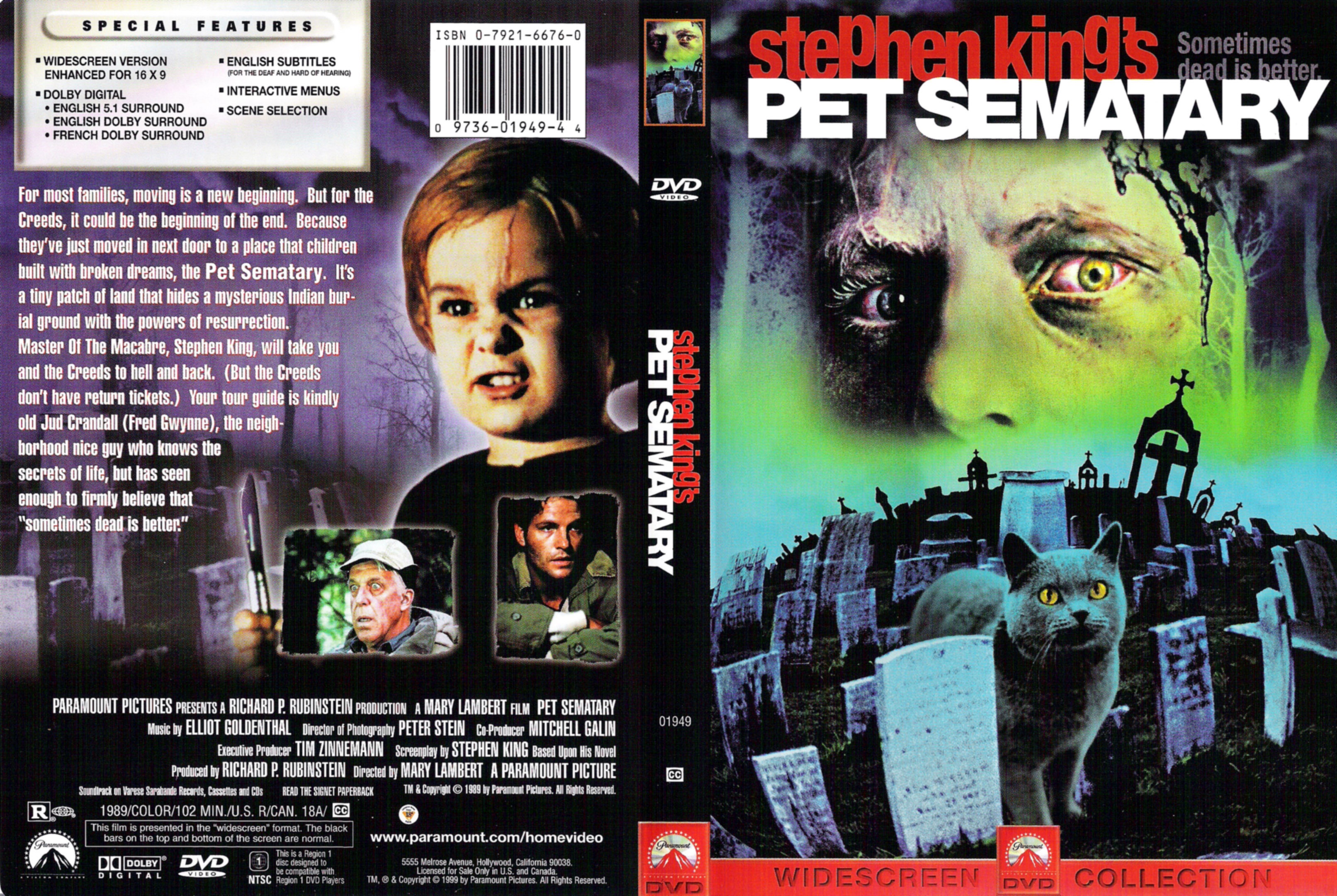 Jaquette DVD Pet sematary