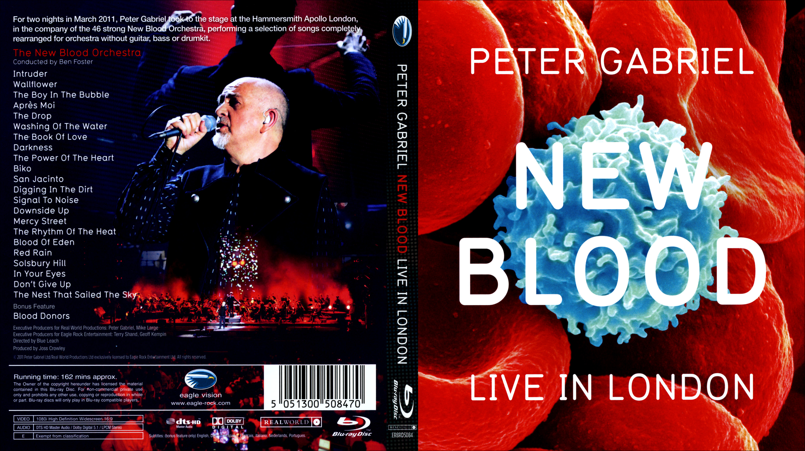 Jaquette DVD Peter Gabriel New blood (BLU-RAY)