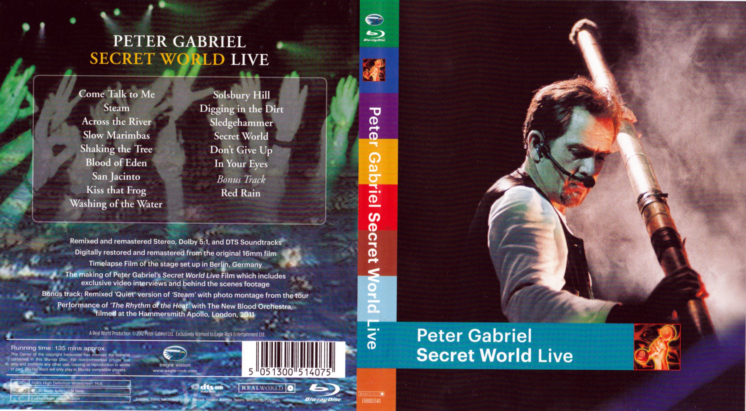 Jaquette DVD Peter Gabriel - Secret World Live (BLU-RAY)