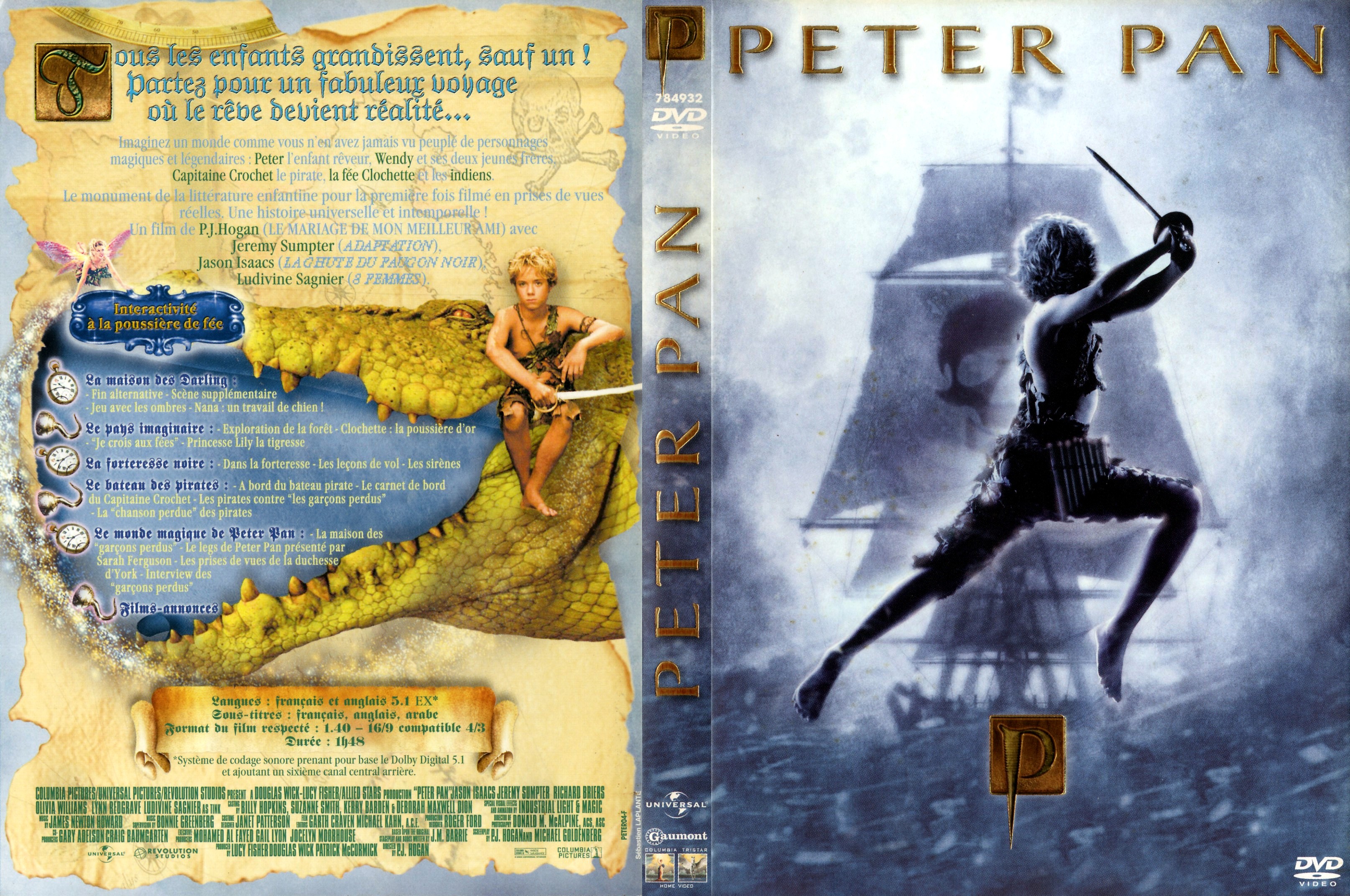 Jaquette DVD Peter Pan Le Film v3
