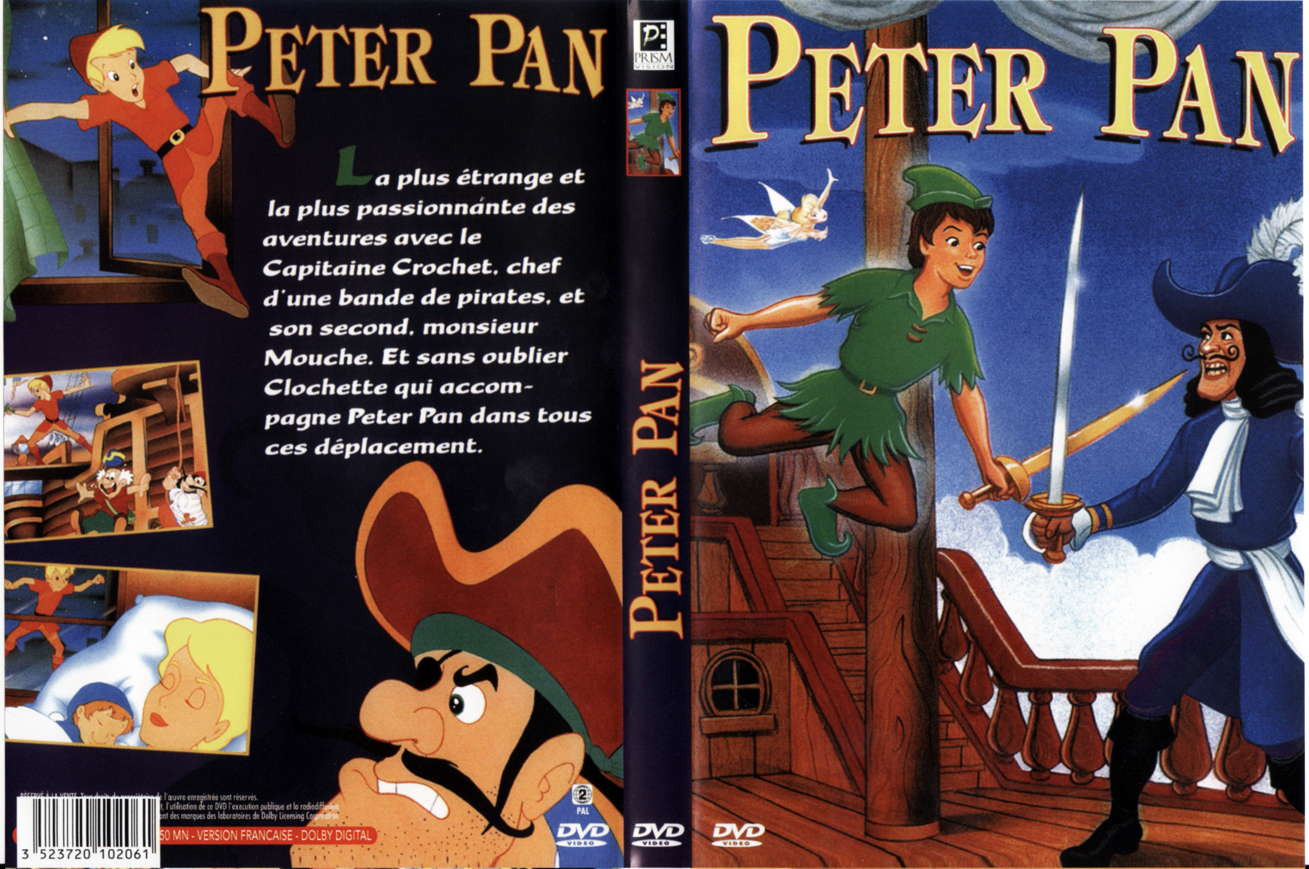 Jaquette DVD Peter Pan (Non Disney)