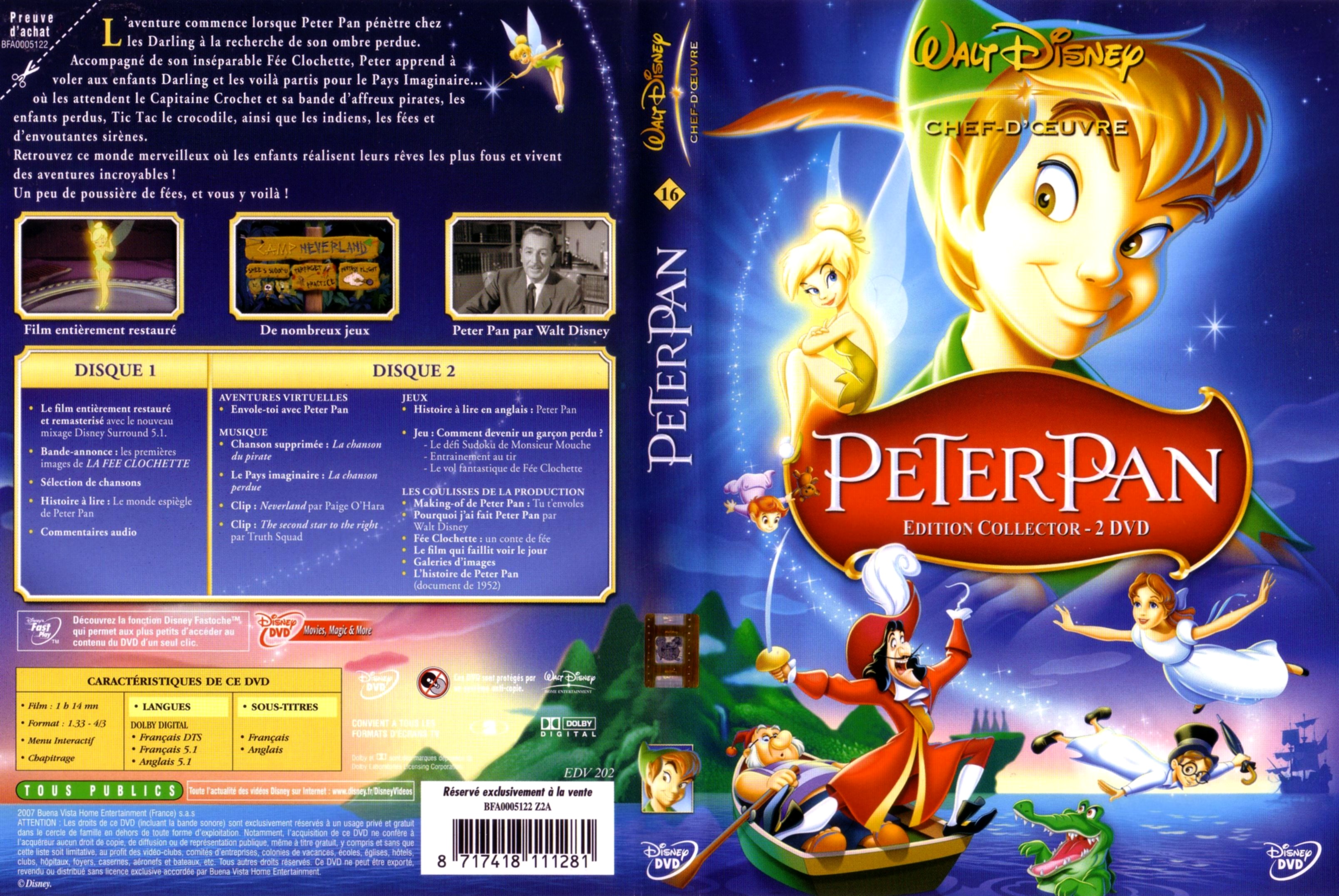 Jaquette DVD Peter Pan v2
