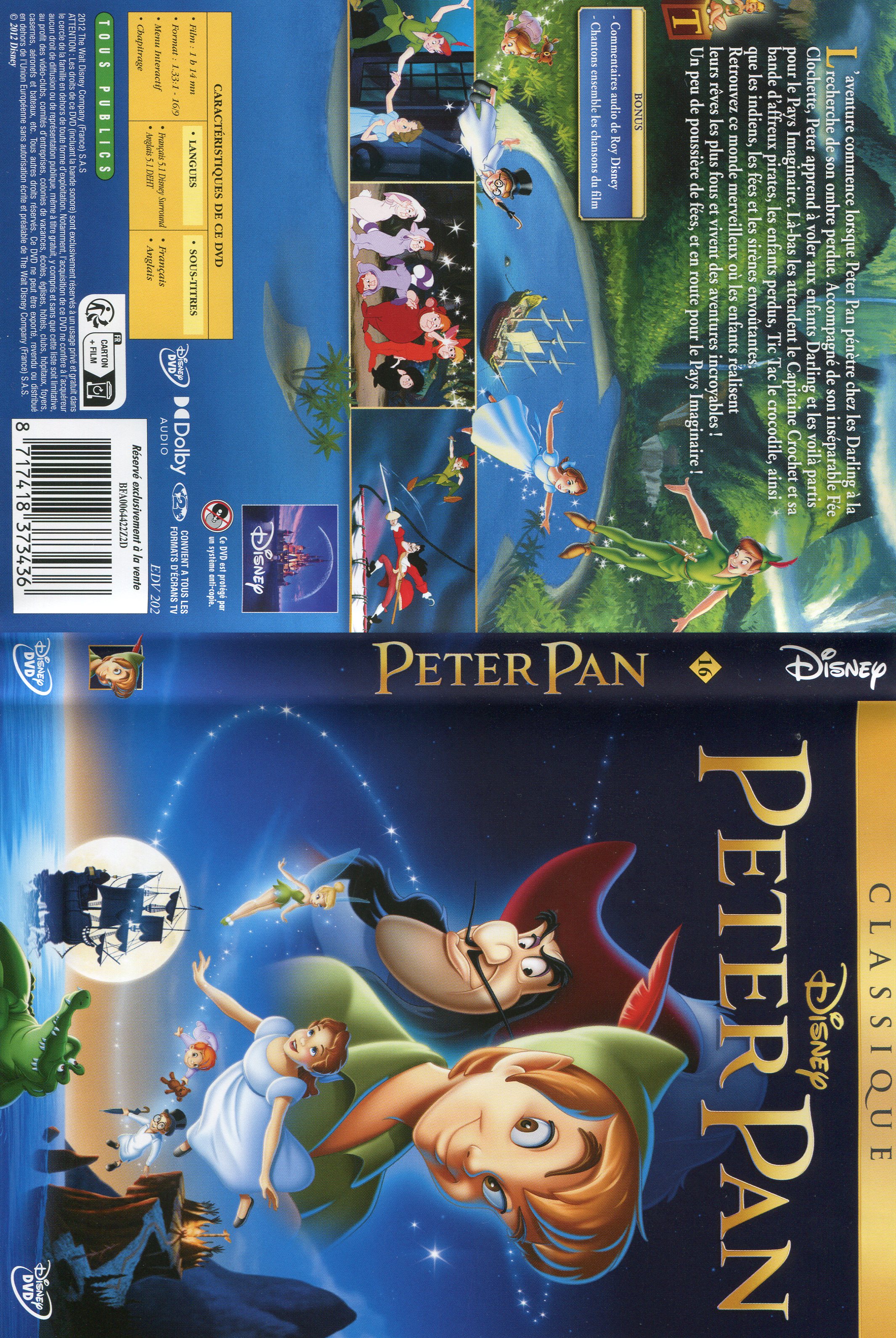 Jaquette DVD Peter Pan v2