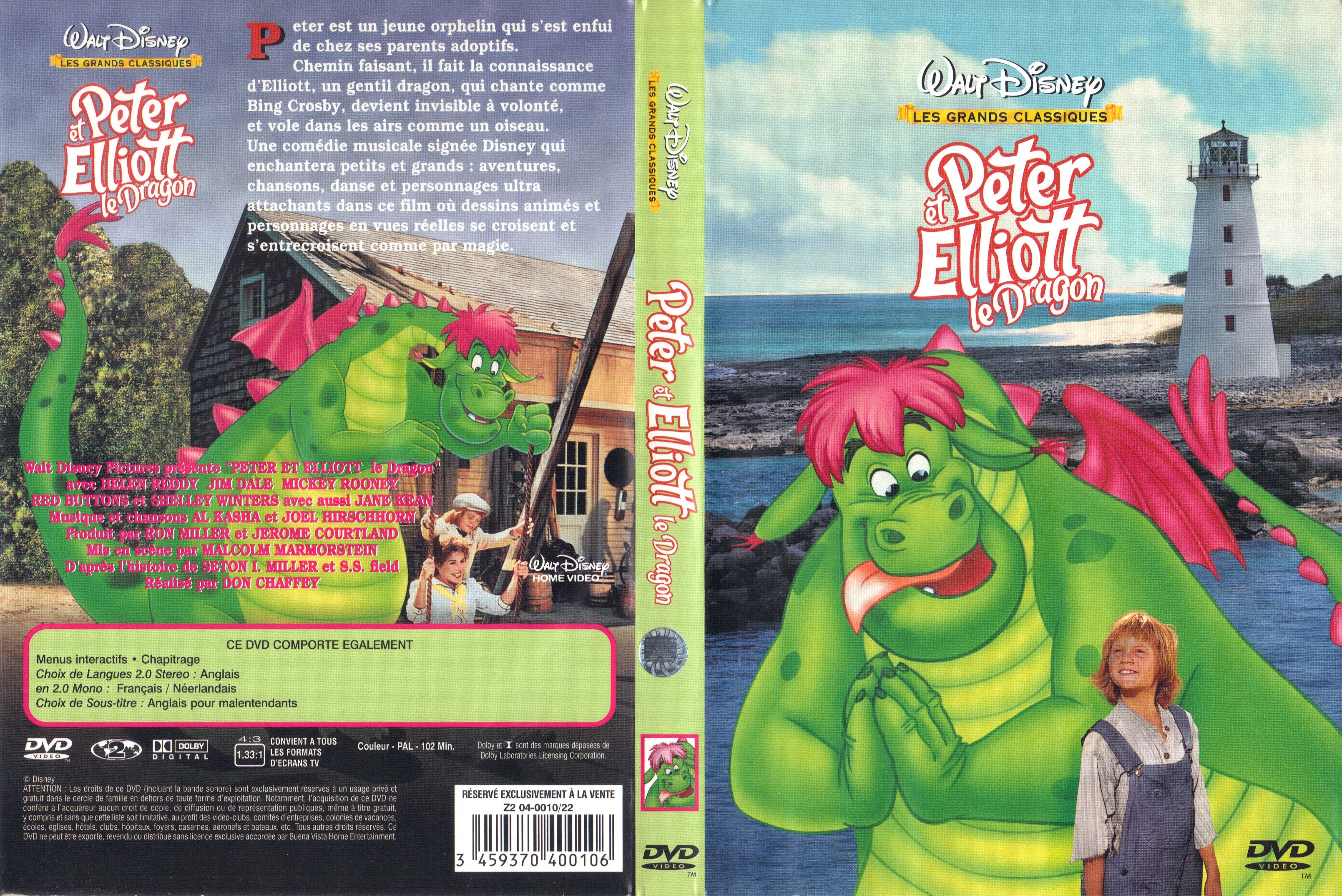 Jaquette DVD Peter et Elliott le dragon v2
