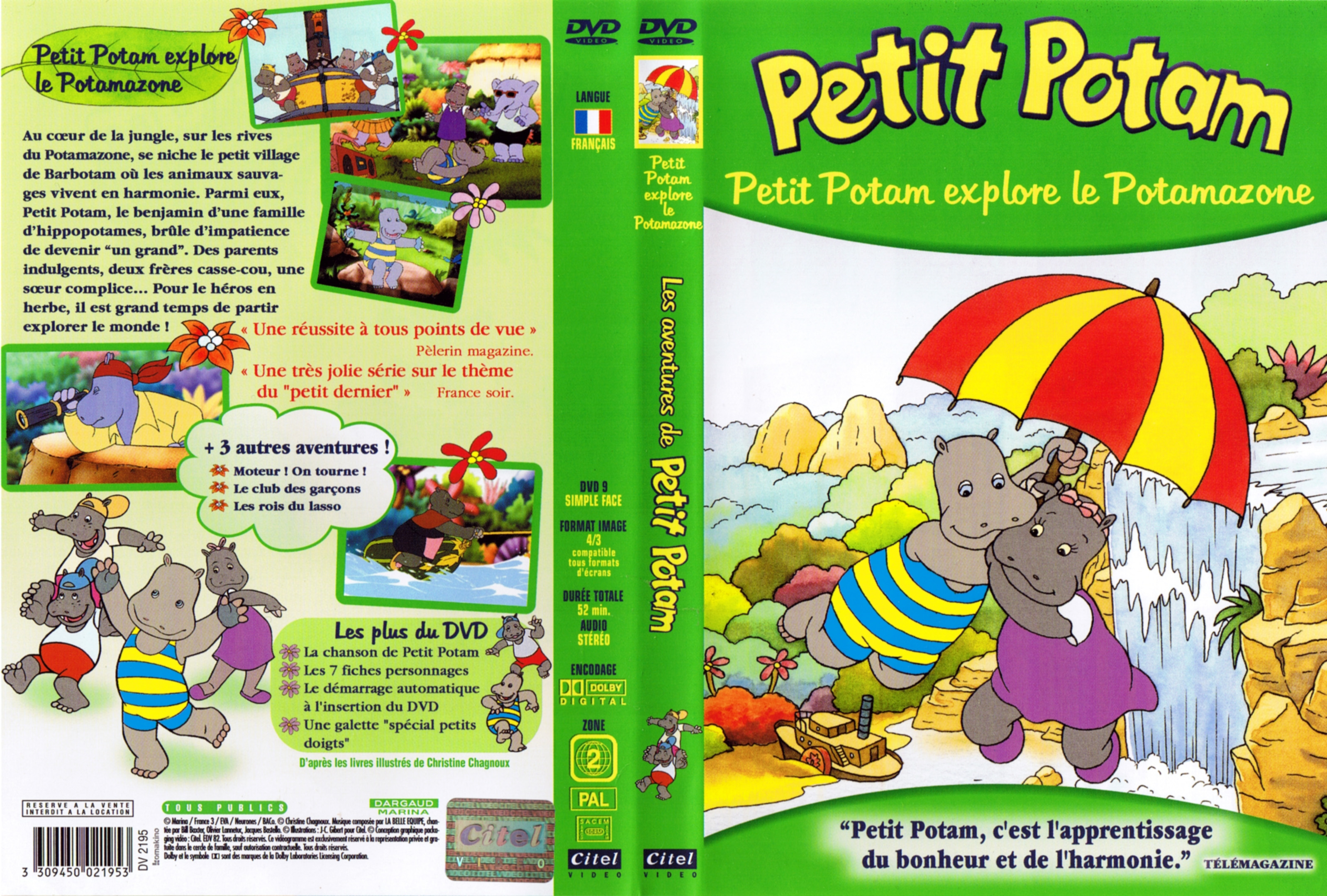 Jaquette DVD Petit Potam - Explore le potomazone
