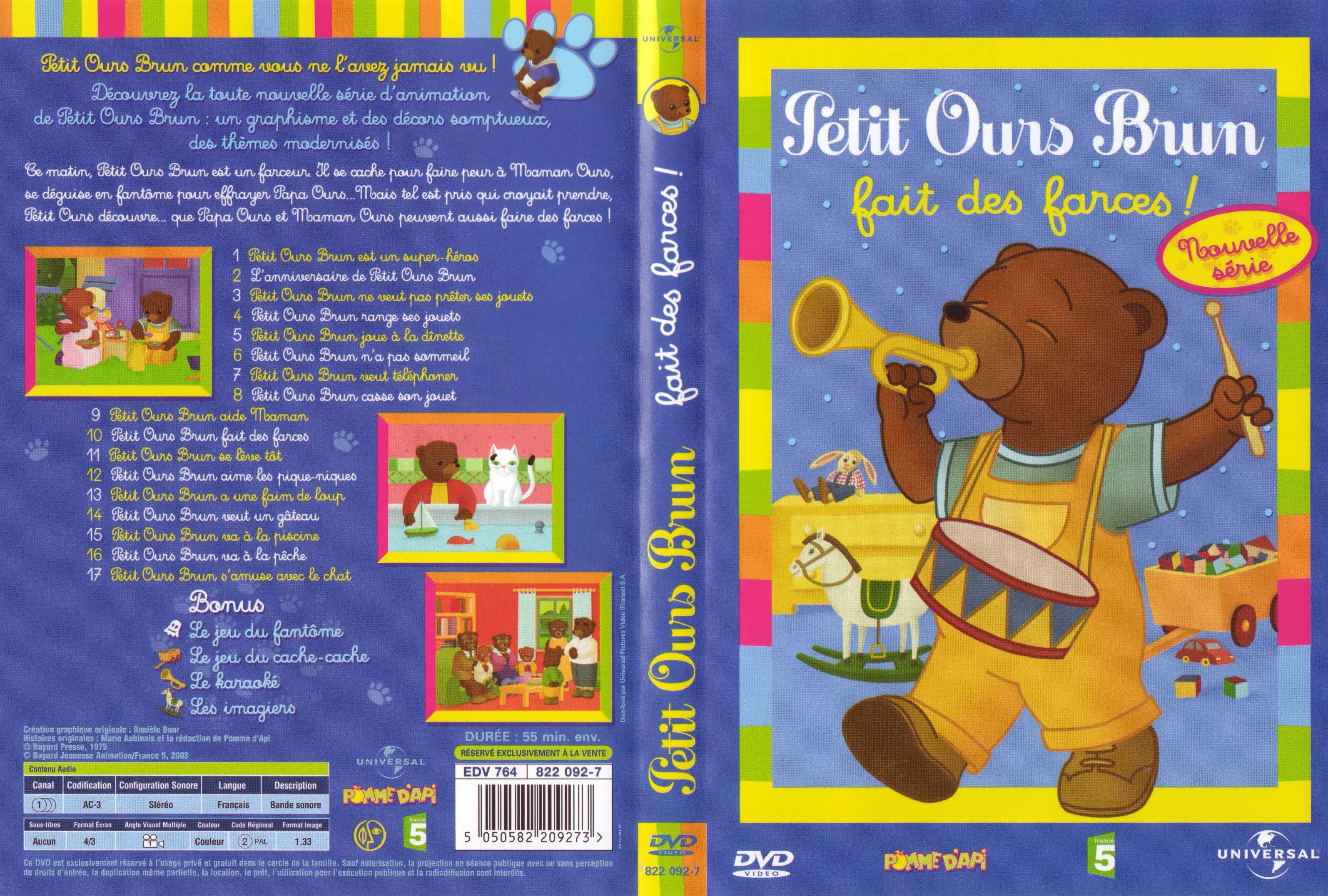 Jaquette DVD Petit ours brun fait des farces