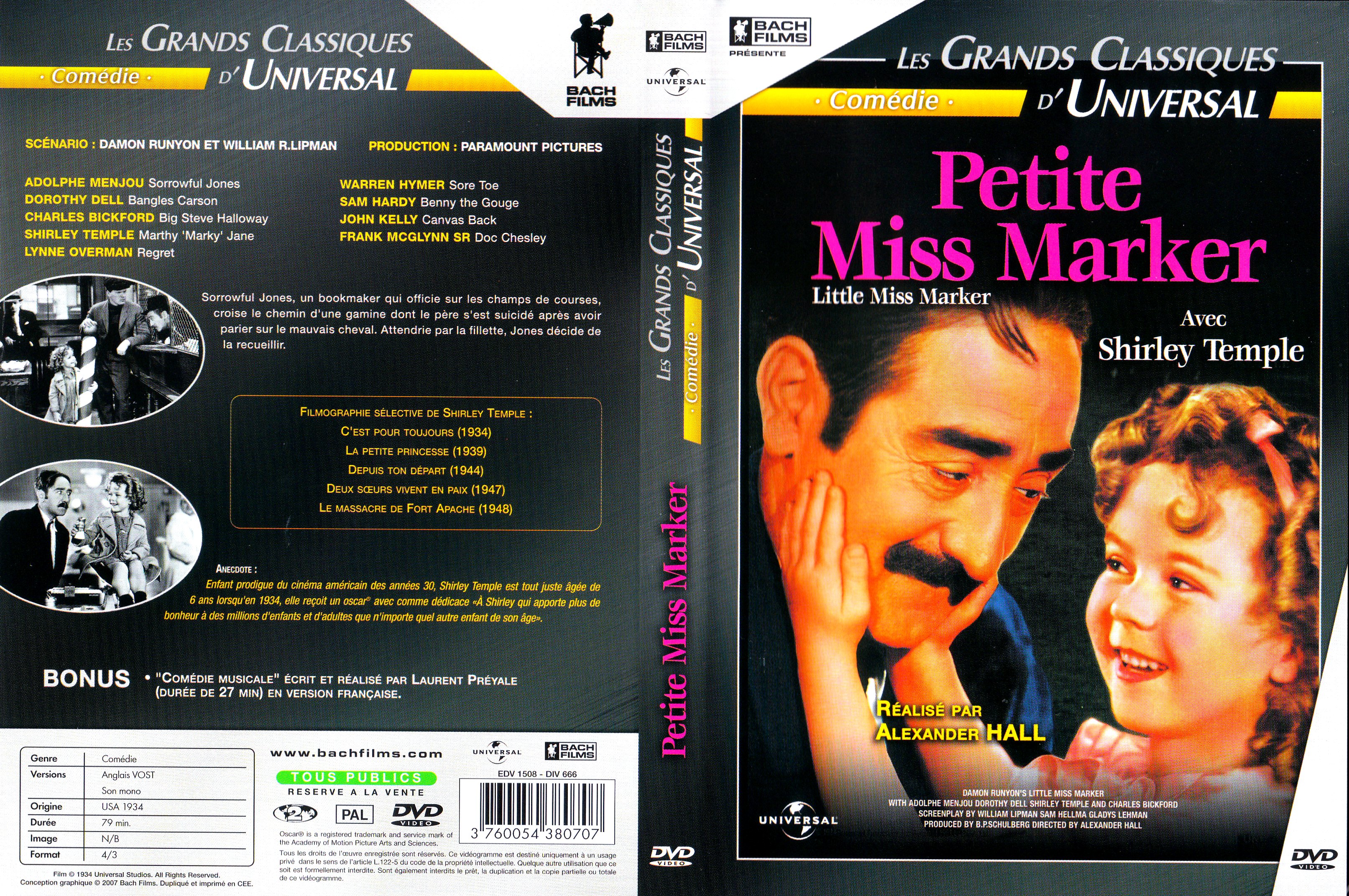 Jaquette DVD Petite Miss Marker