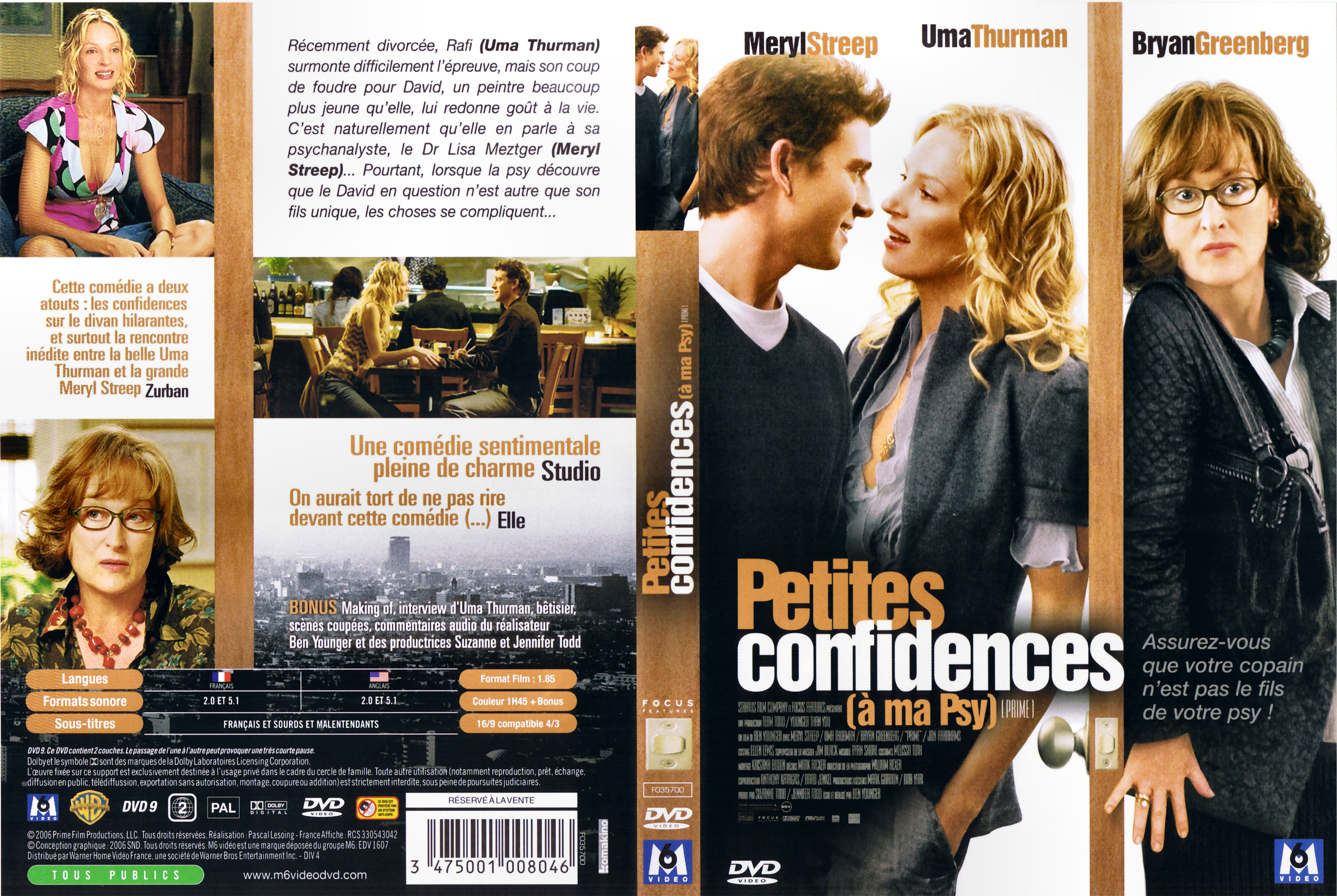 Jaquette DVD Petites confidences  ma psy