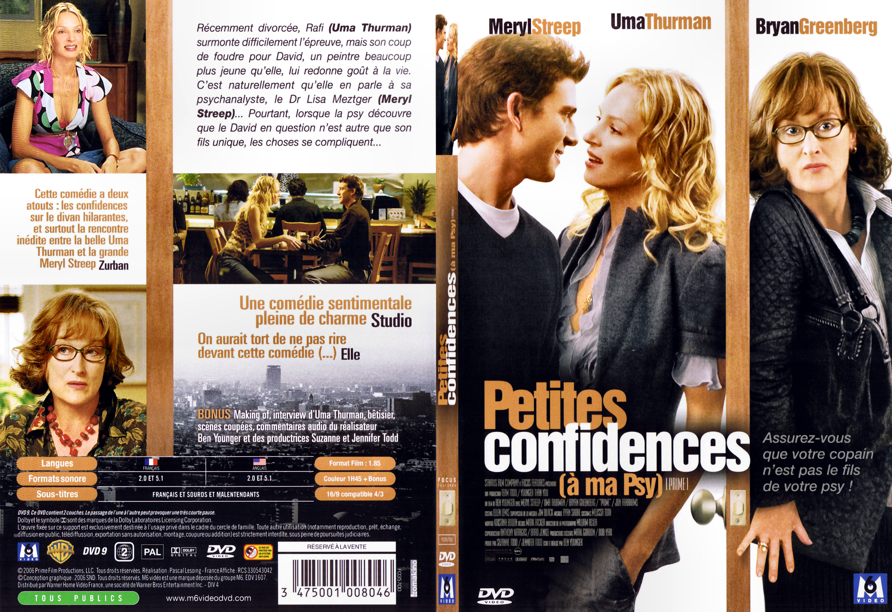 Jaquette DVD Petites confidences  ma psy - SLIM