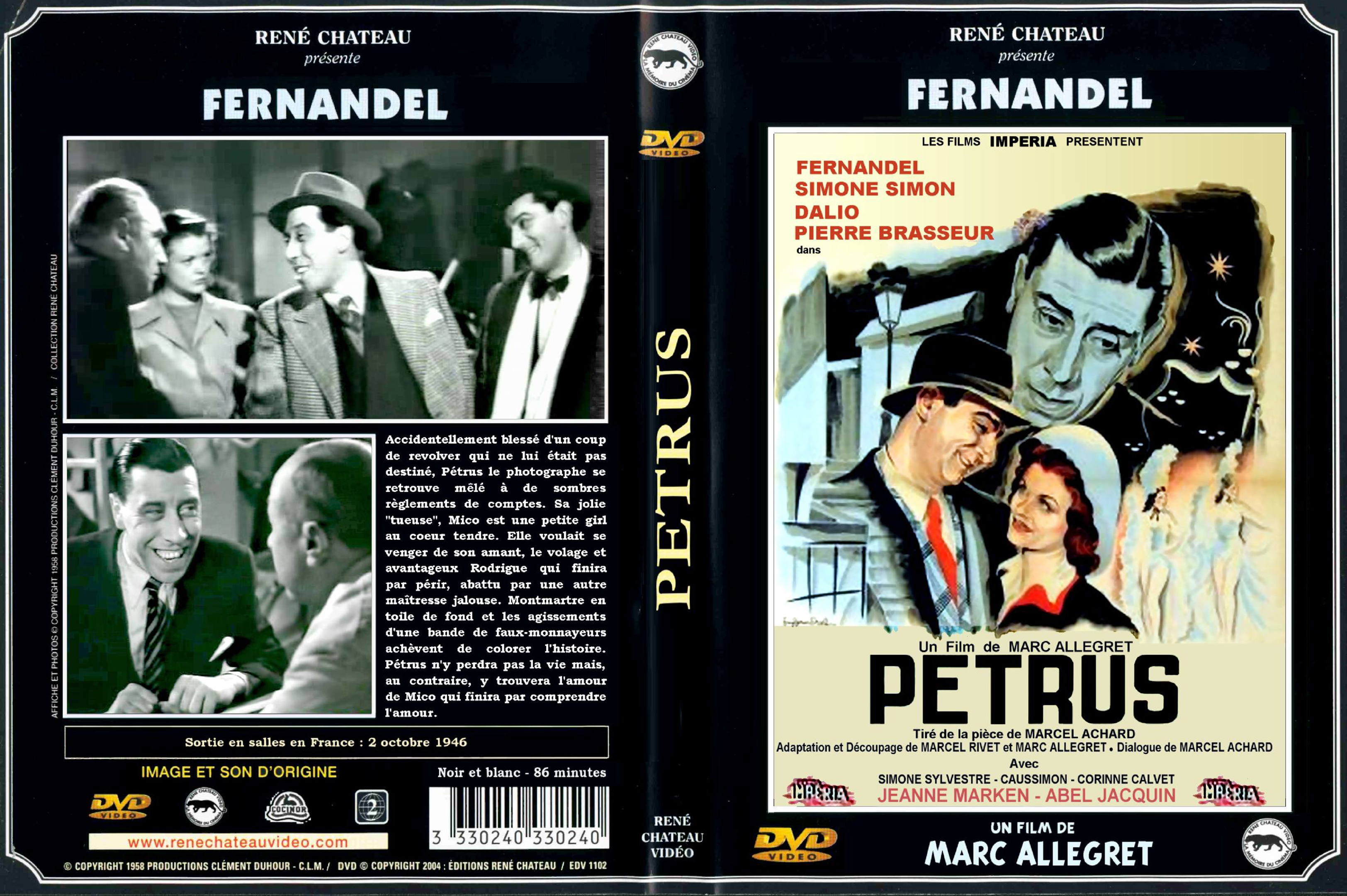 Jaquette DVD Petrus custom