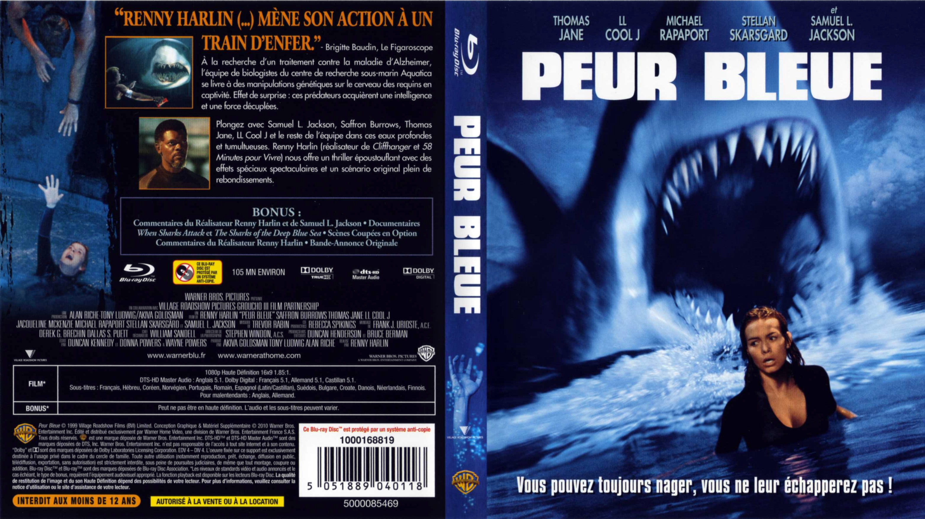 Jaquette DVD Peur bleue (BLU-RAY)
