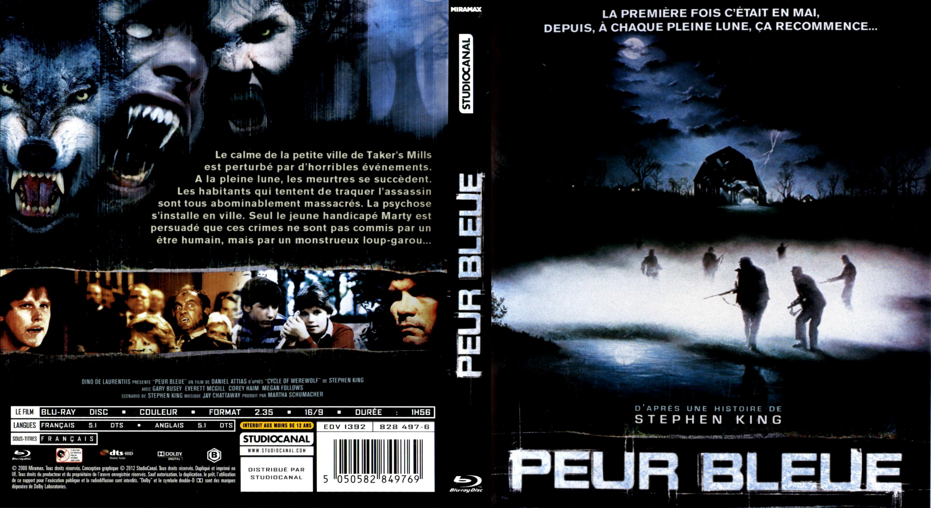 Jaquette DVD Peur bleue (stephen king)custom (BLU-RAY)