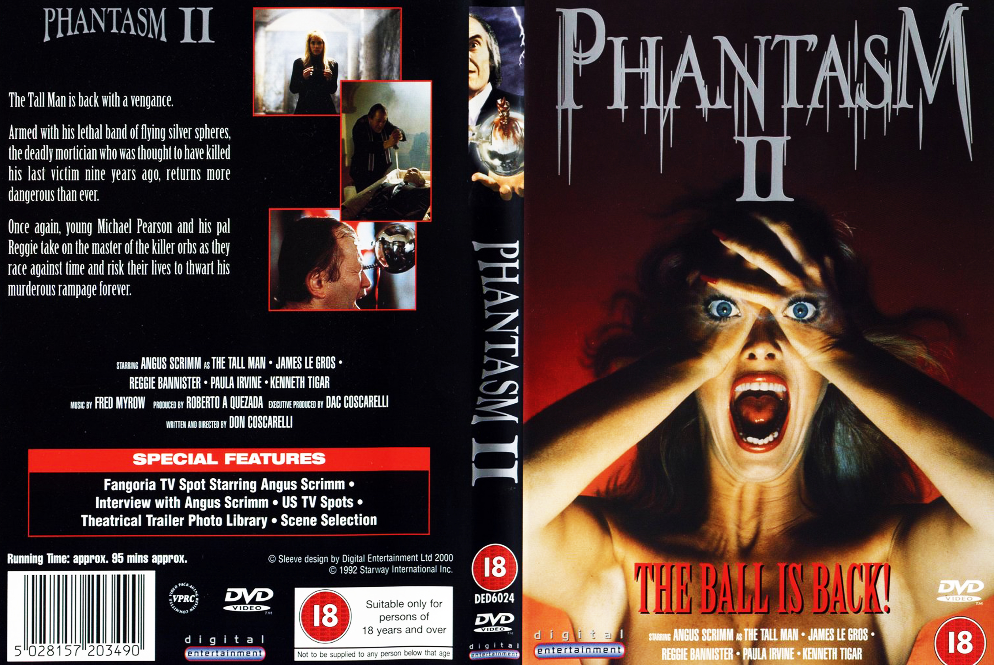 Jaquette DVD Phantasm 2 Zone 1