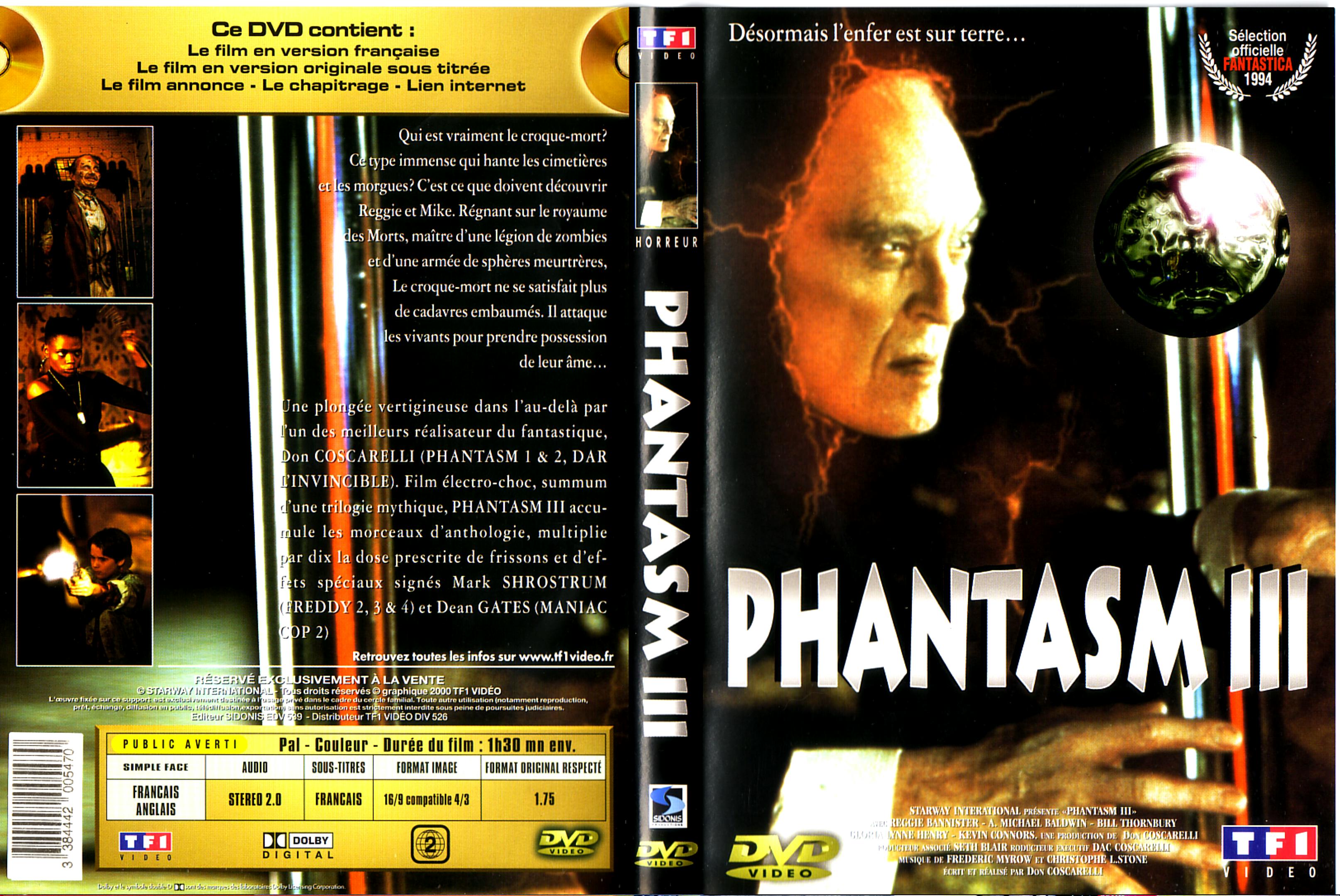 Jaquette DVD Phantasm 3