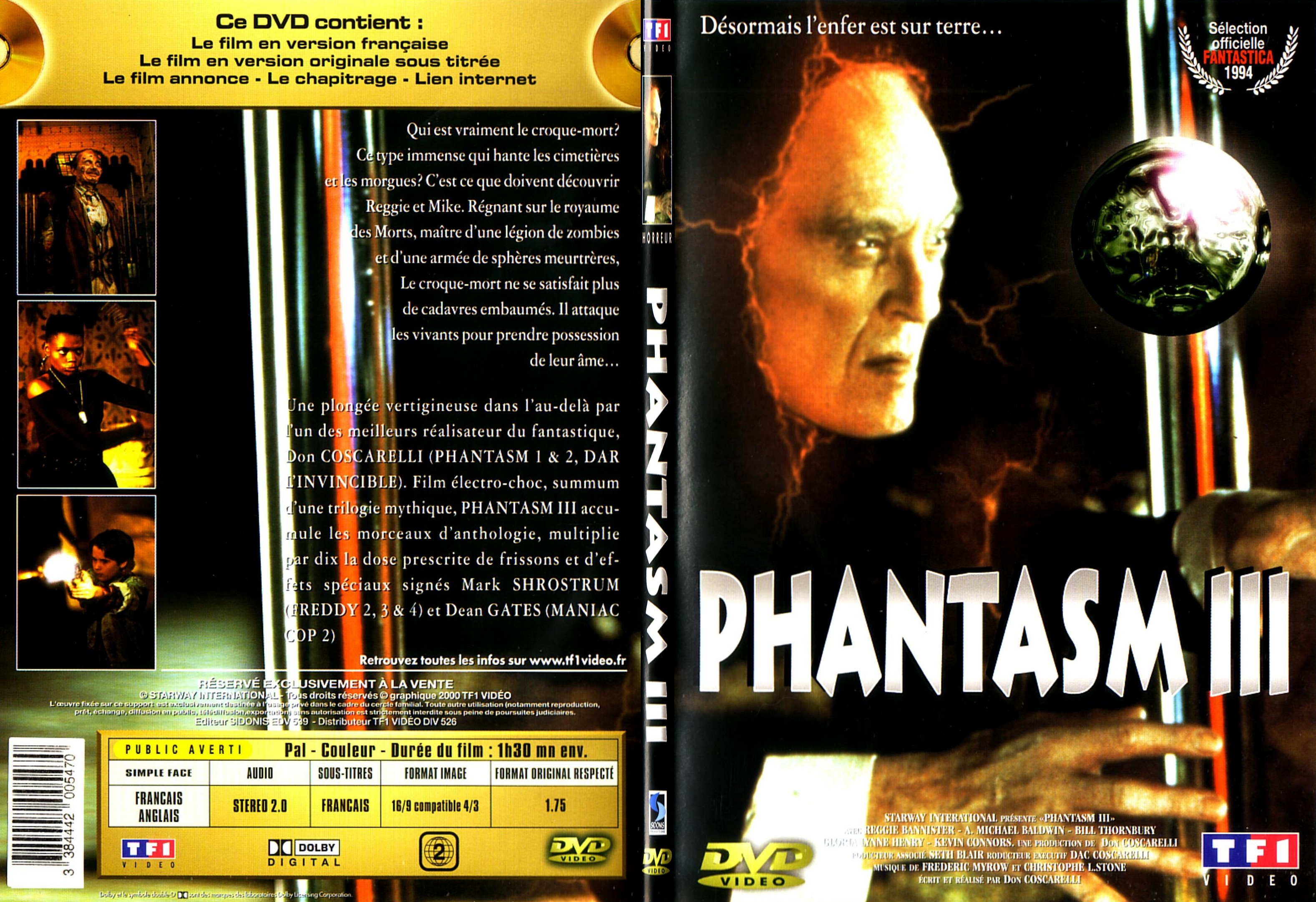 Jaquette DVD Phantasm 3 - SLIM