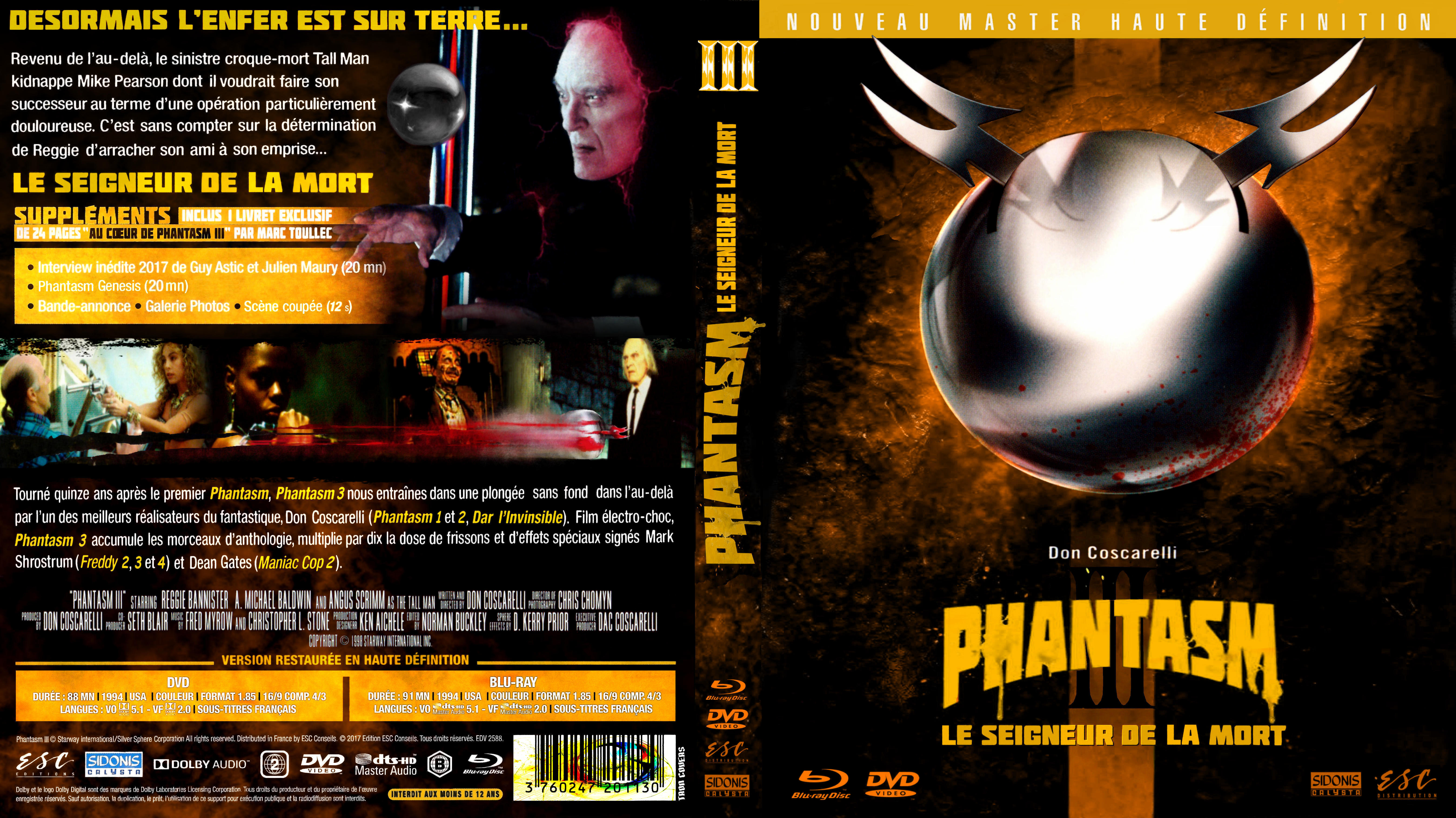 Jaquette DVD Phantasm 3 custom (BLU-RAY)