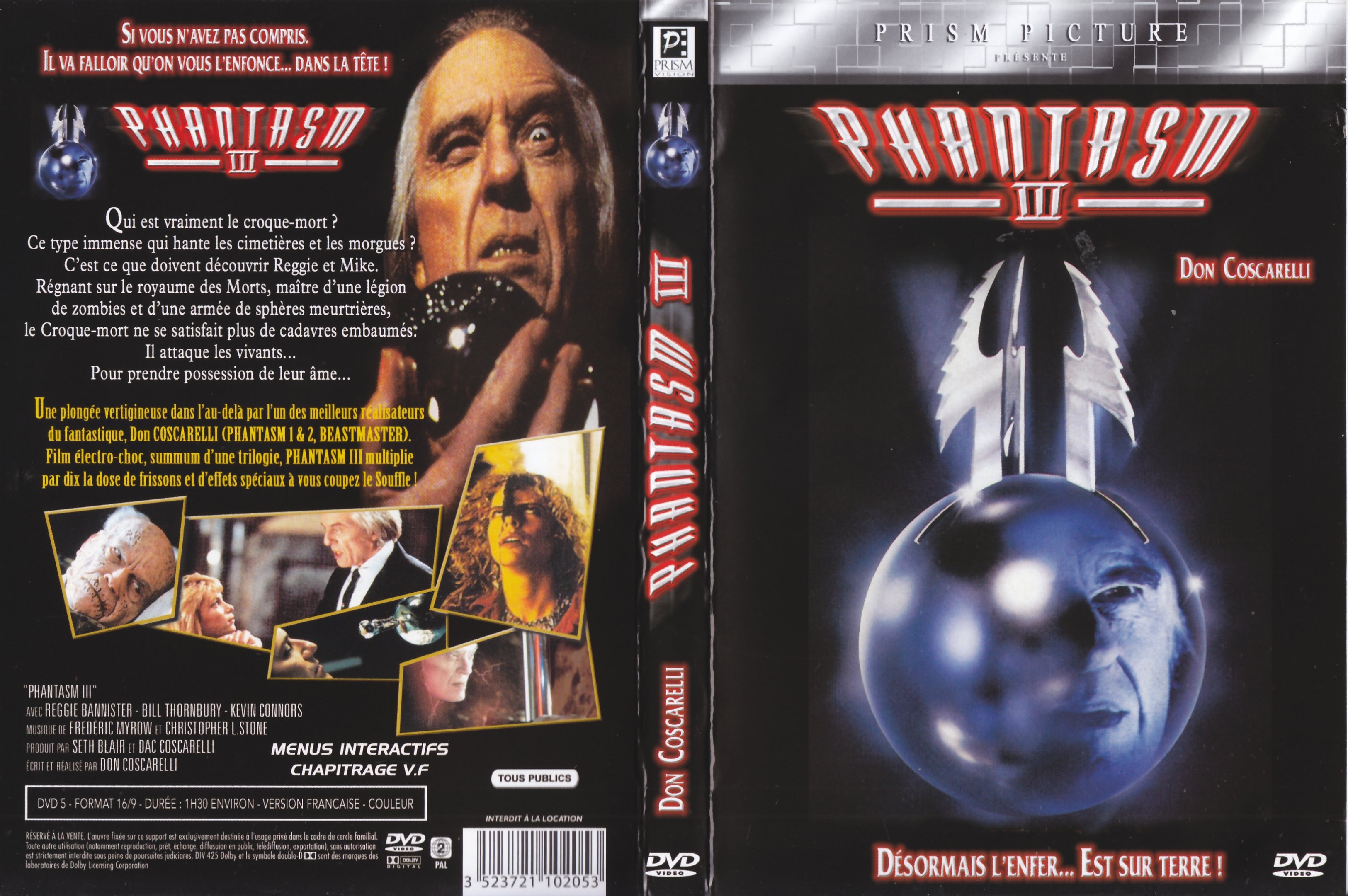 Jaquette DVD Phantasm 3 v3