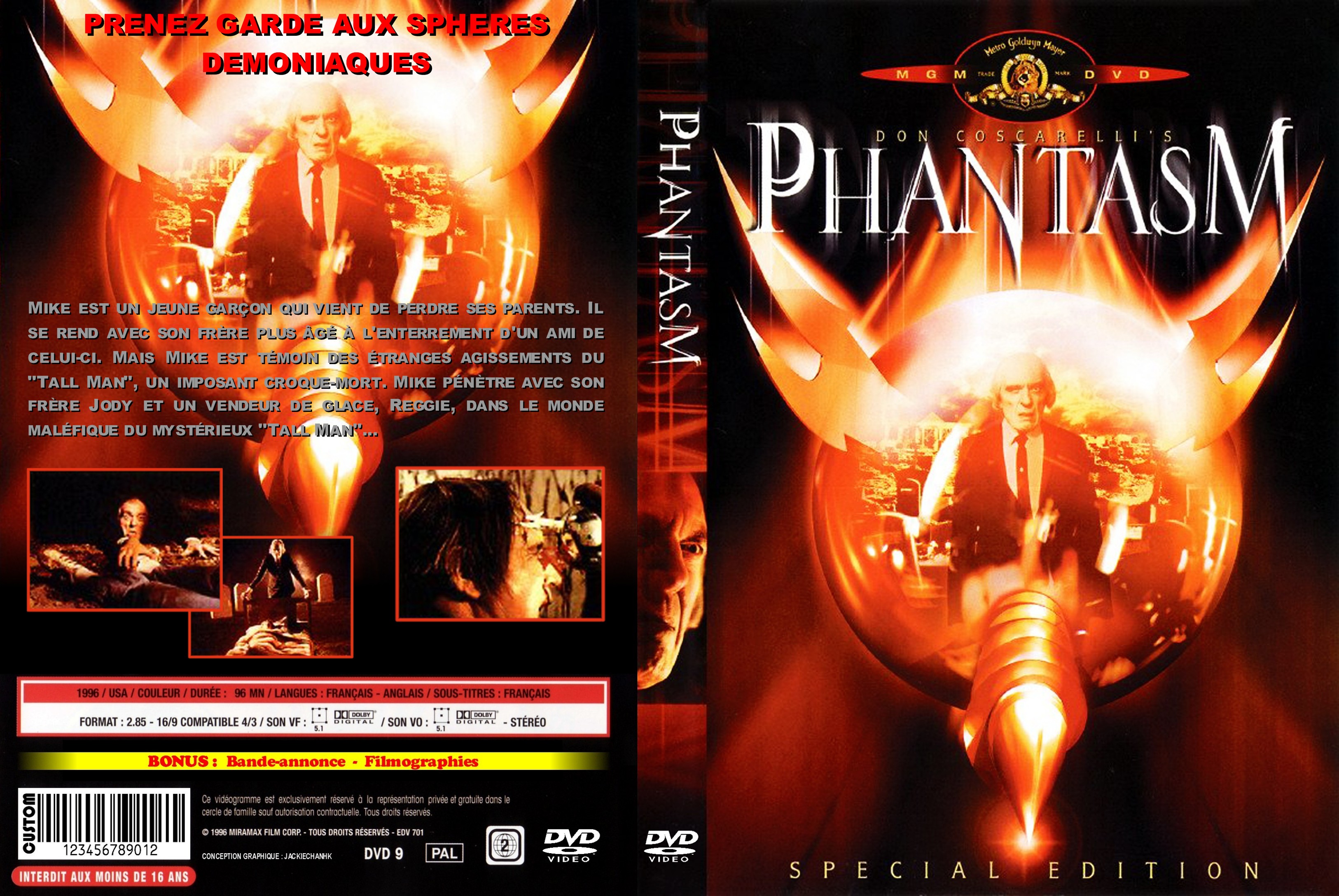 Jaquette DVD Phantasm custom