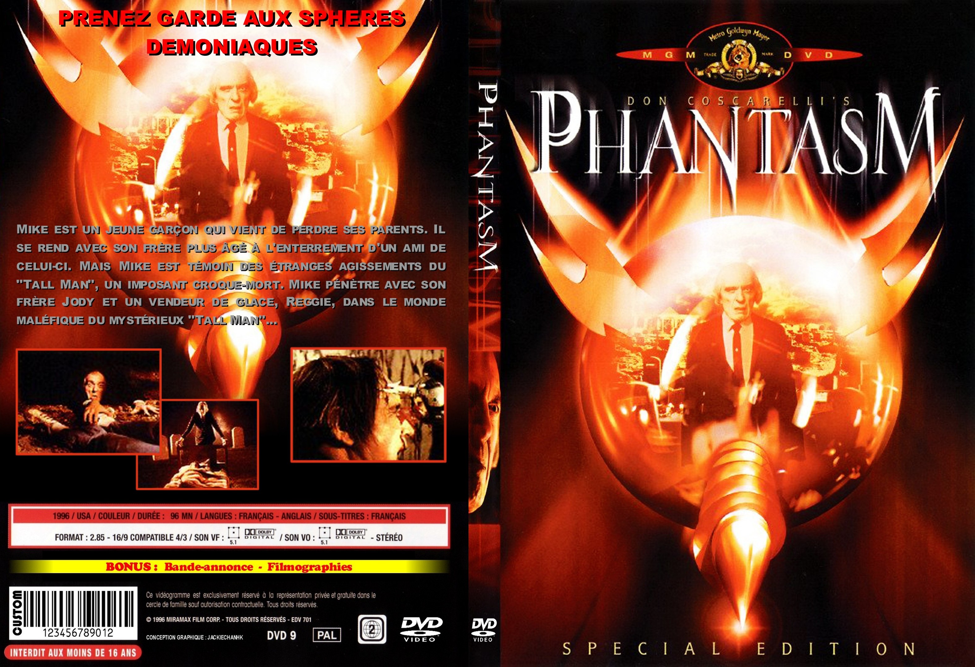 Jaquette DVD Phantasm custom - SLIM