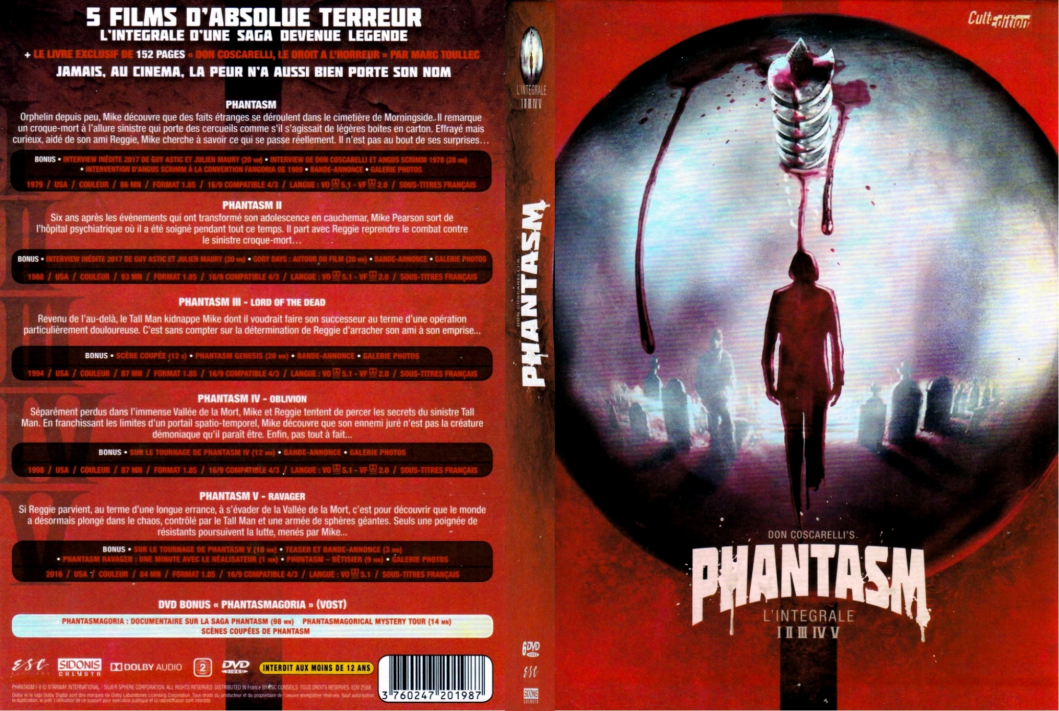 Jaquette DVD Phantasm integrale