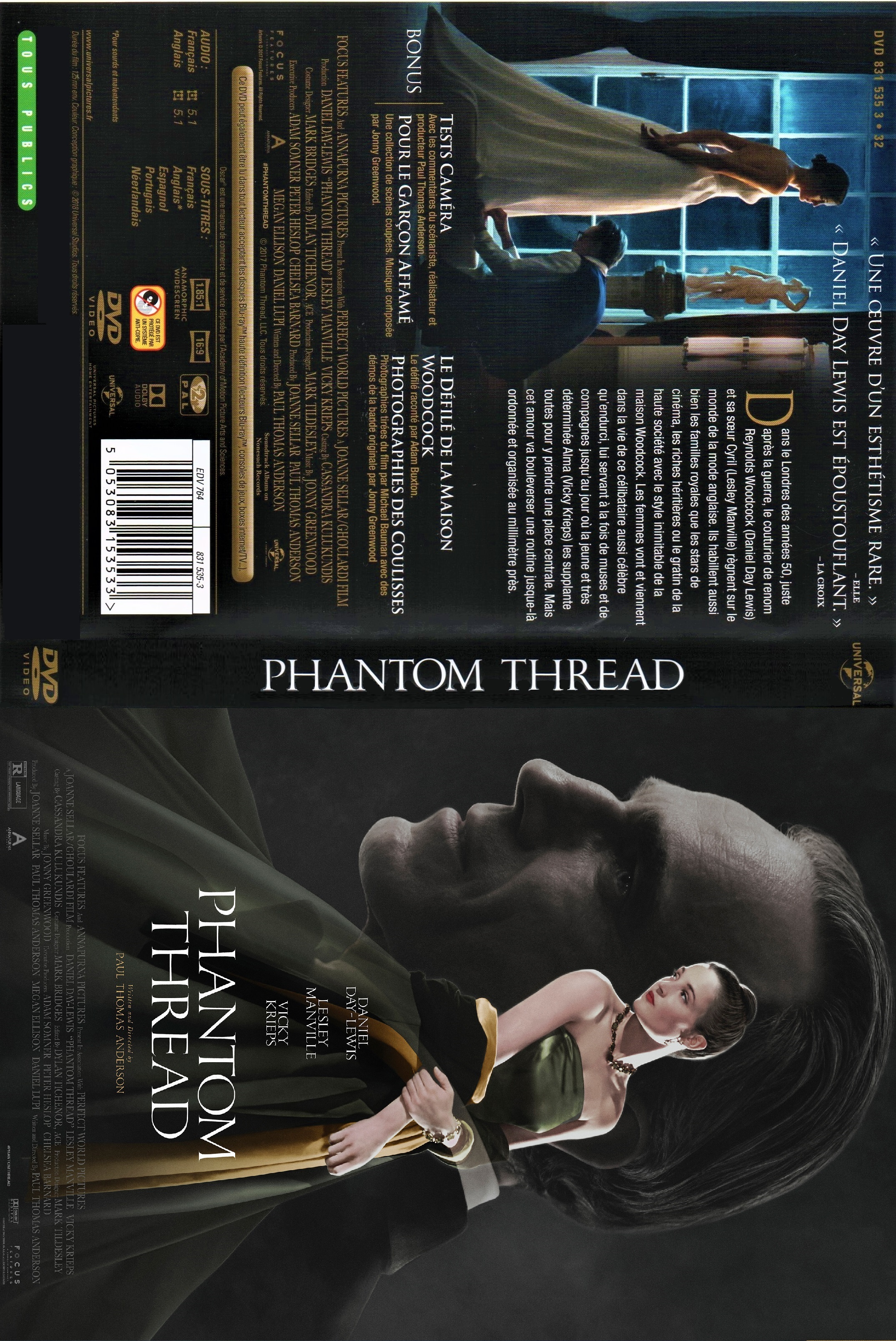 Jaquette DVD Phantom Thread