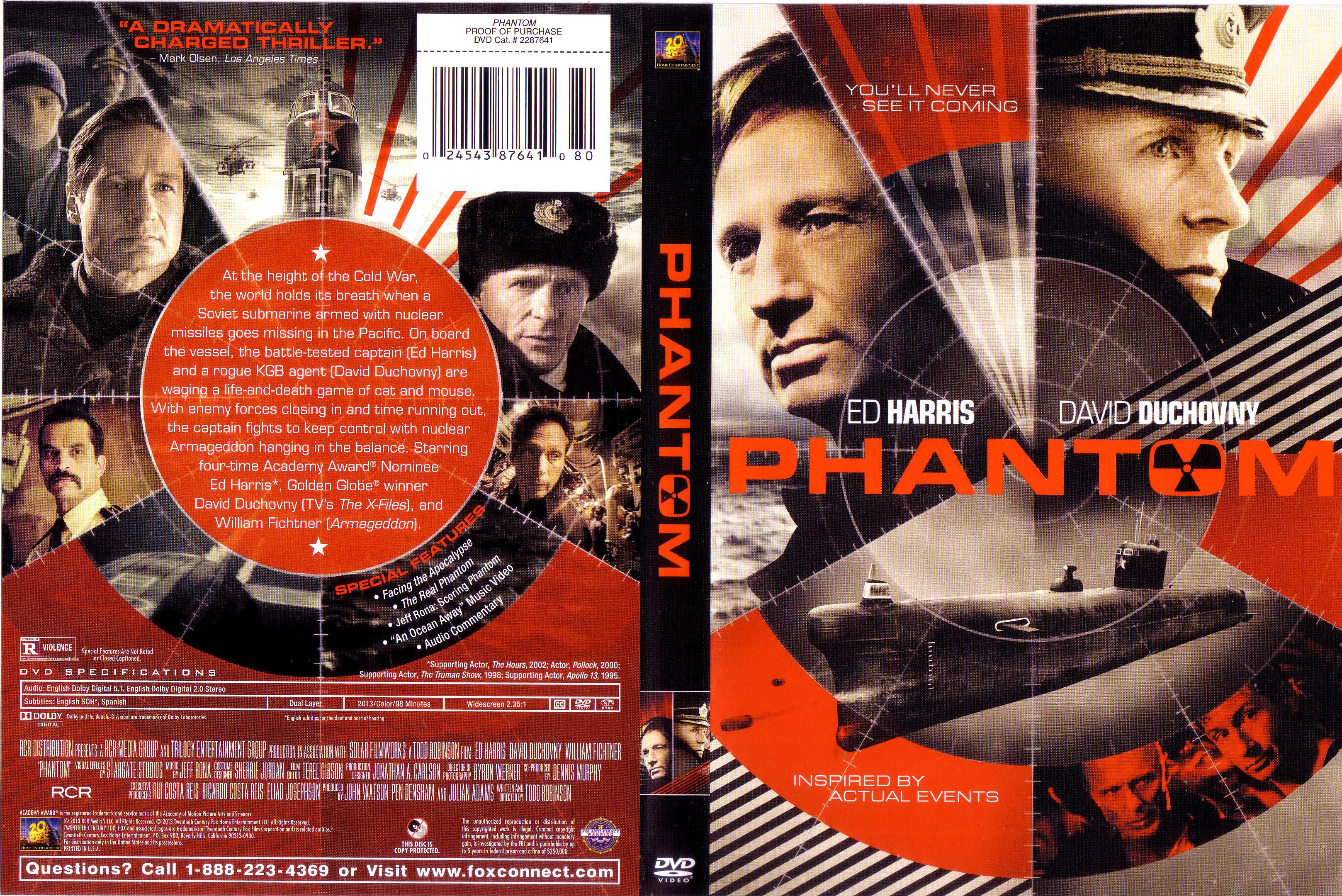 Jaquette DVD Phantom (2013) Zone 1