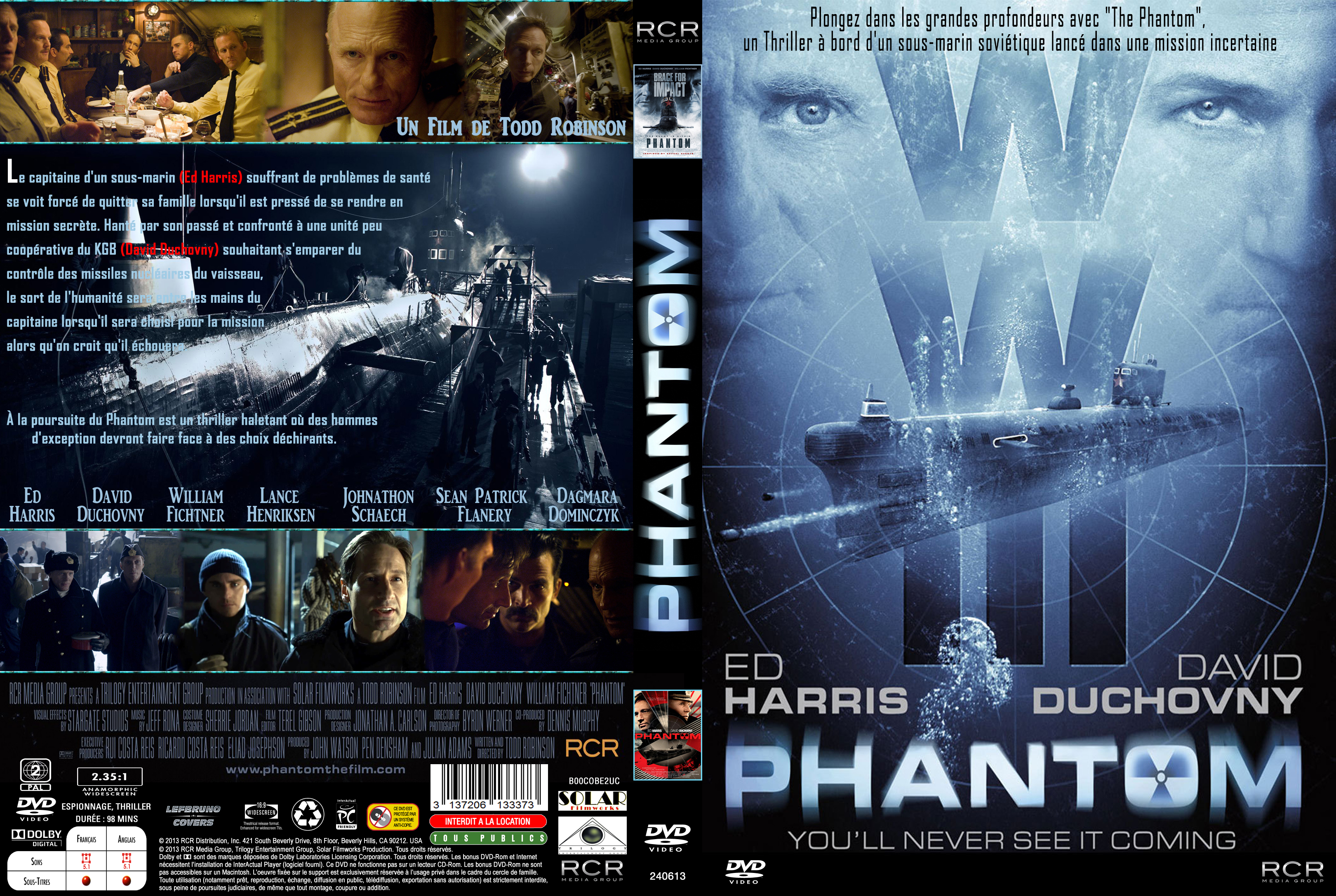 Jaquette DVD Phantom (2013) custom