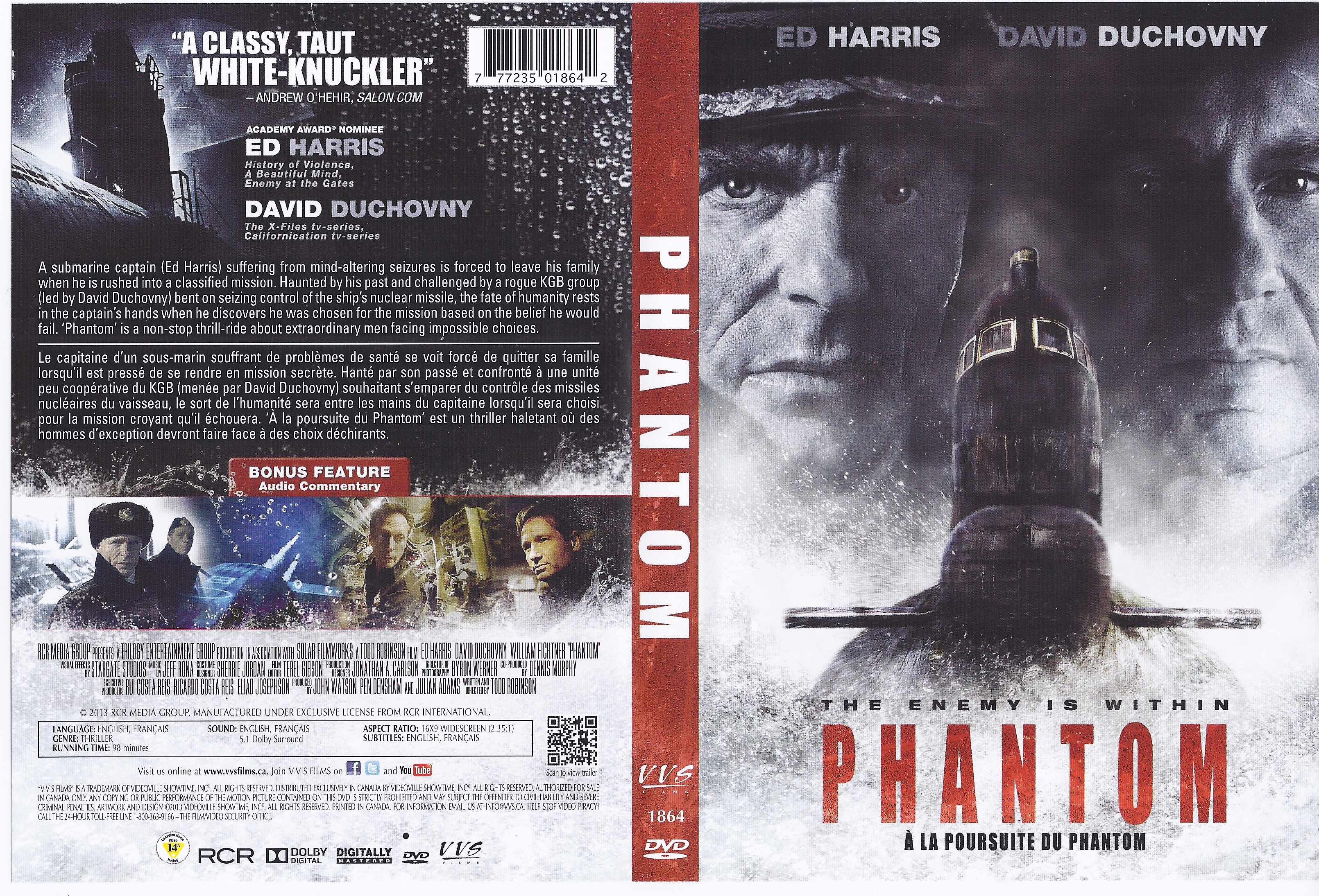 Jaquette DVD Phantom - A La Poursuite Du Phantom (Canadienne)