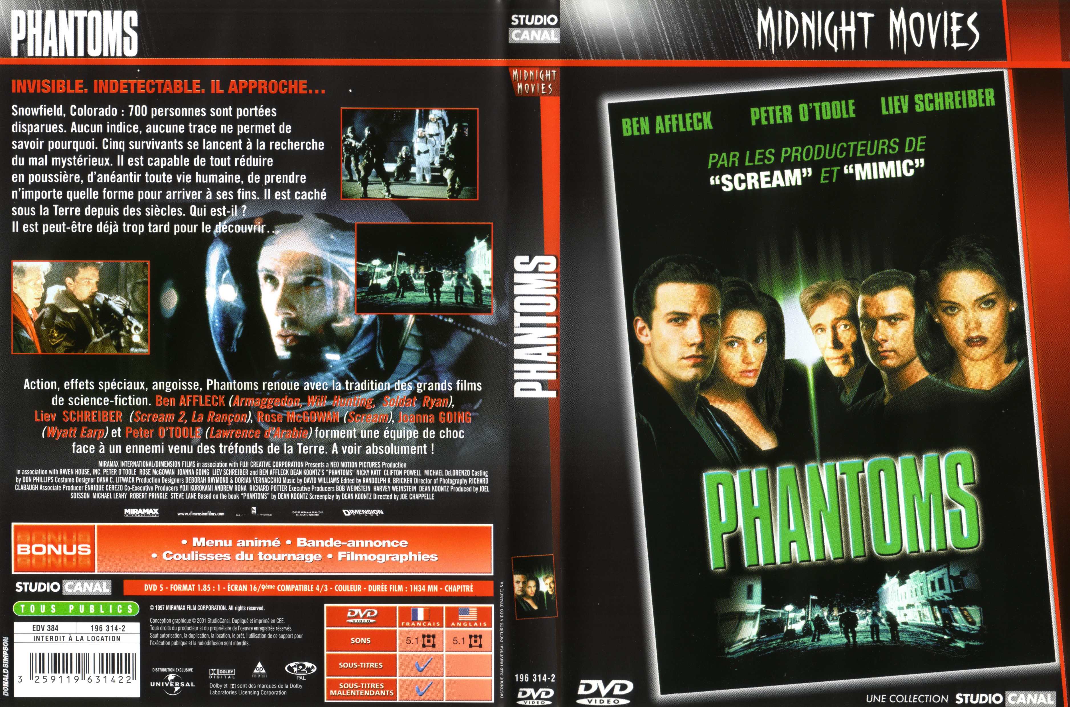 Jaquette DVD Phantoms