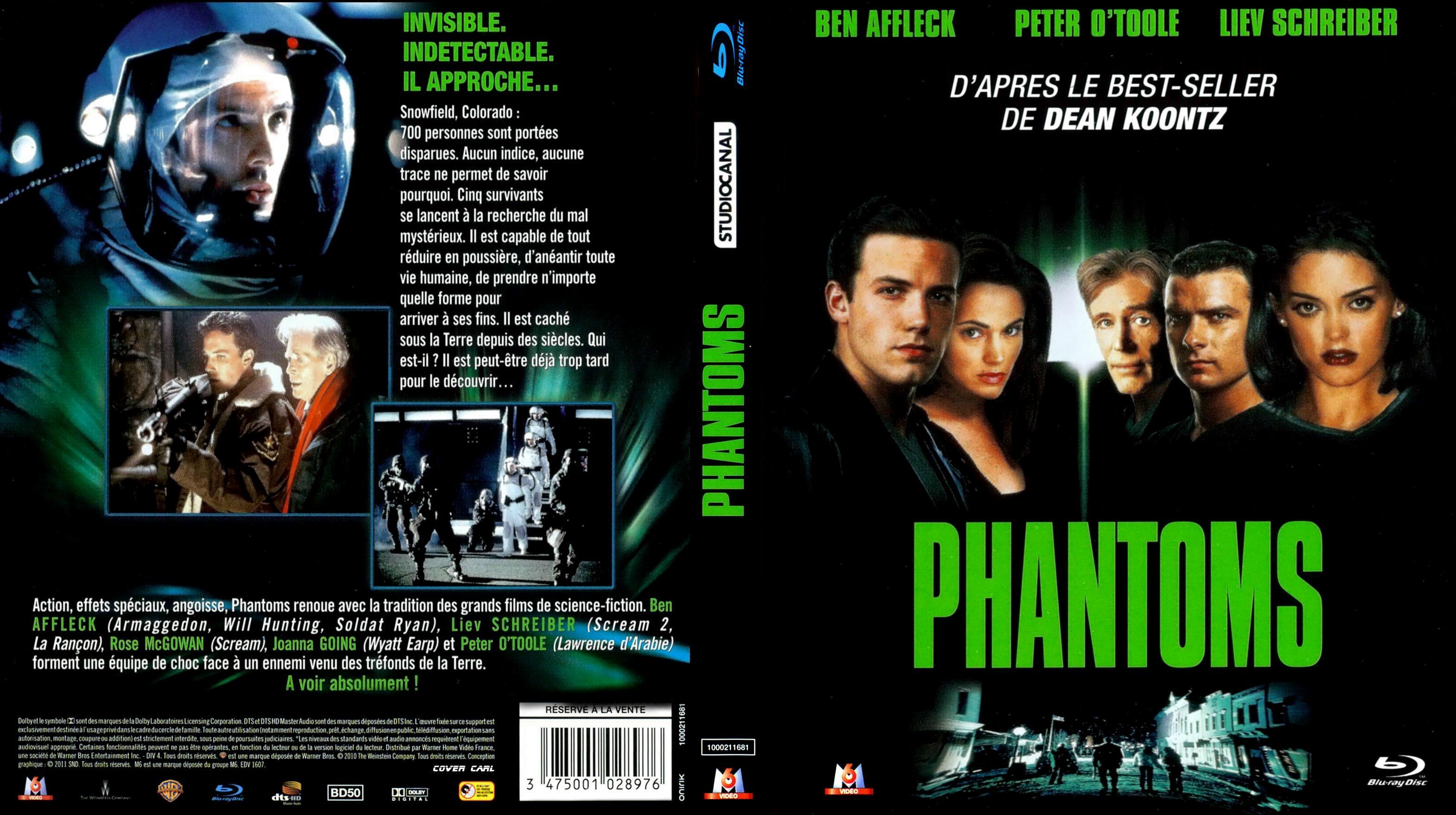 Jaquette DVD Phantoms custom (BLU-RAY)