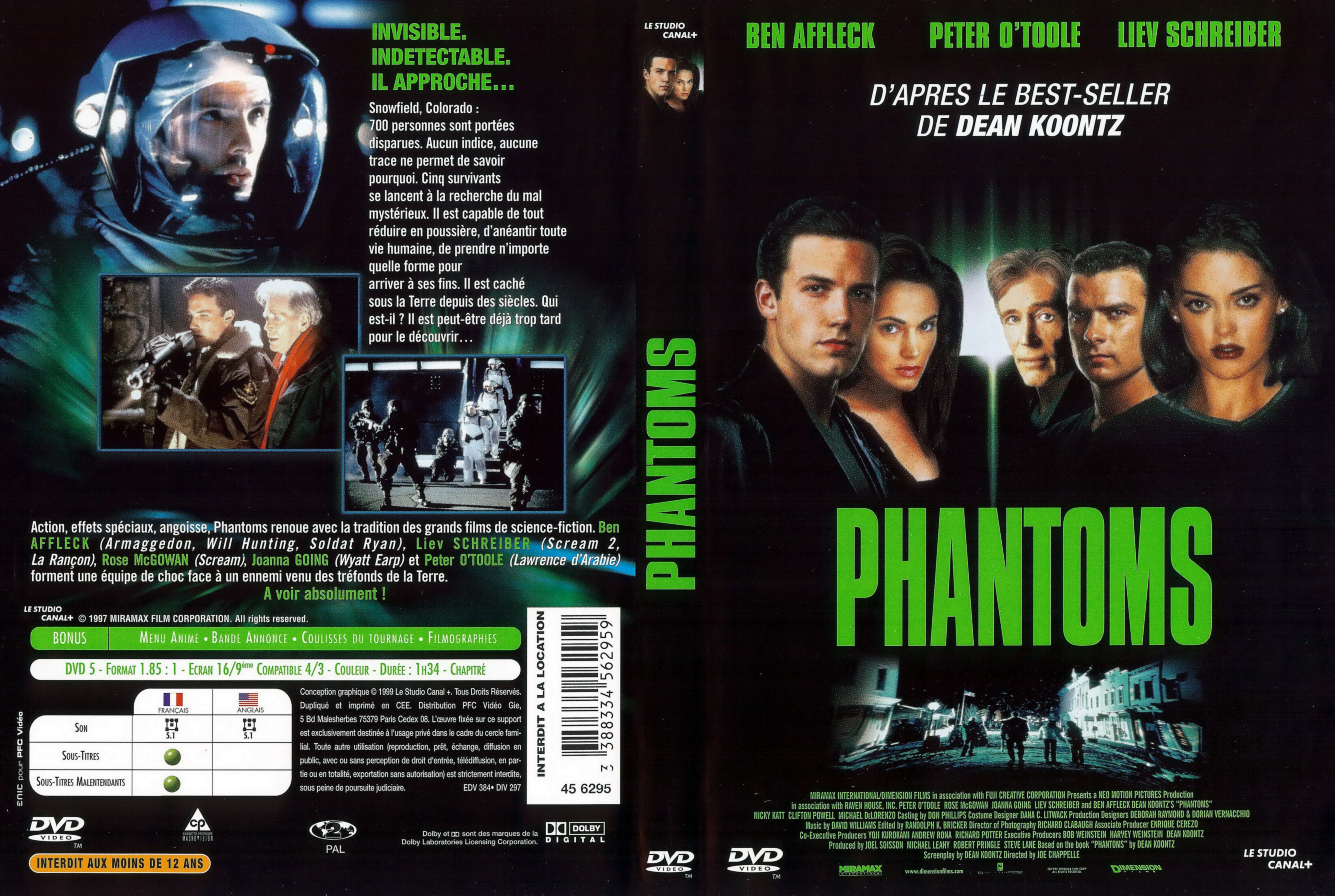 Jaquette DVD Phantoms v3