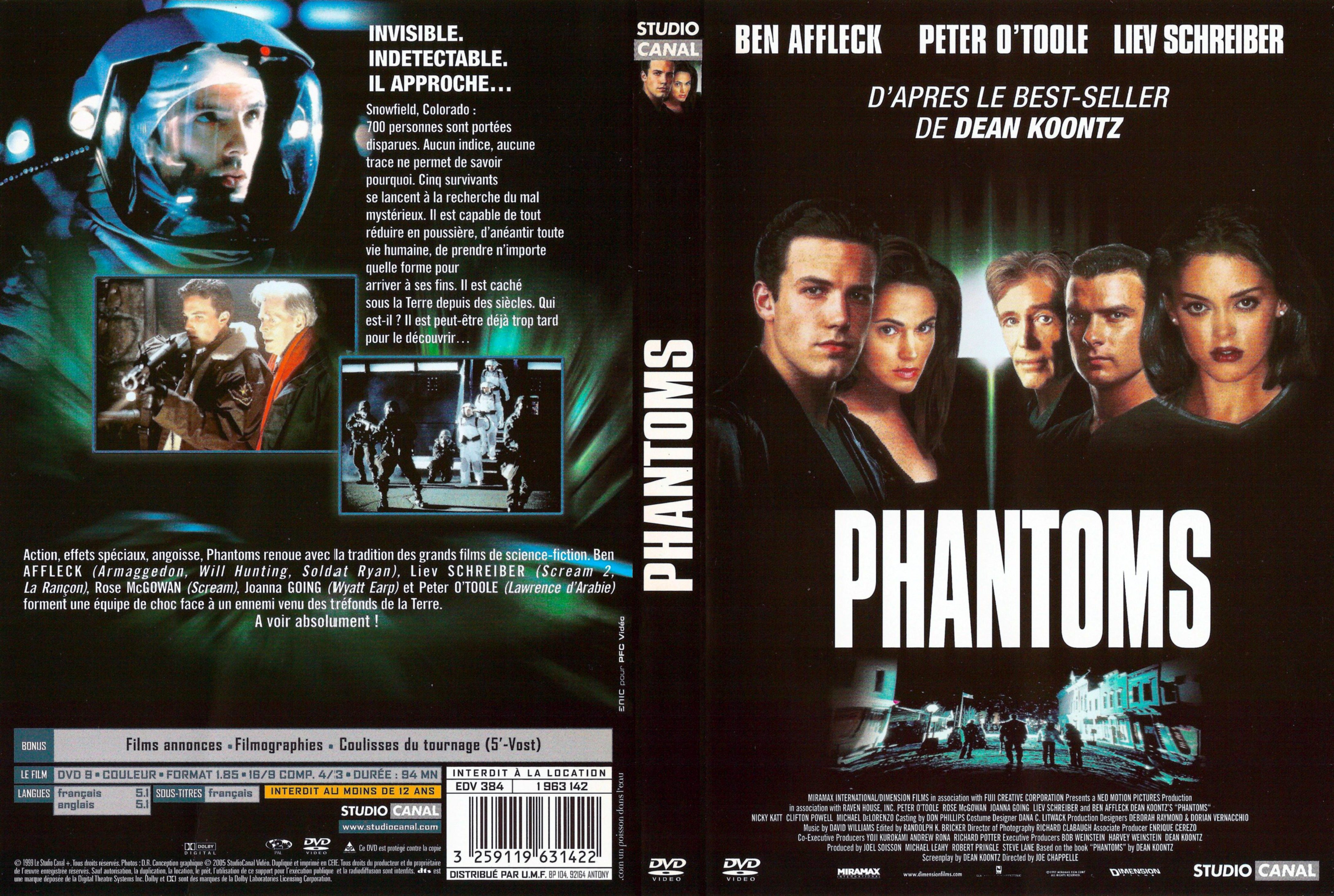 Jaquette DVD Phantoms v4